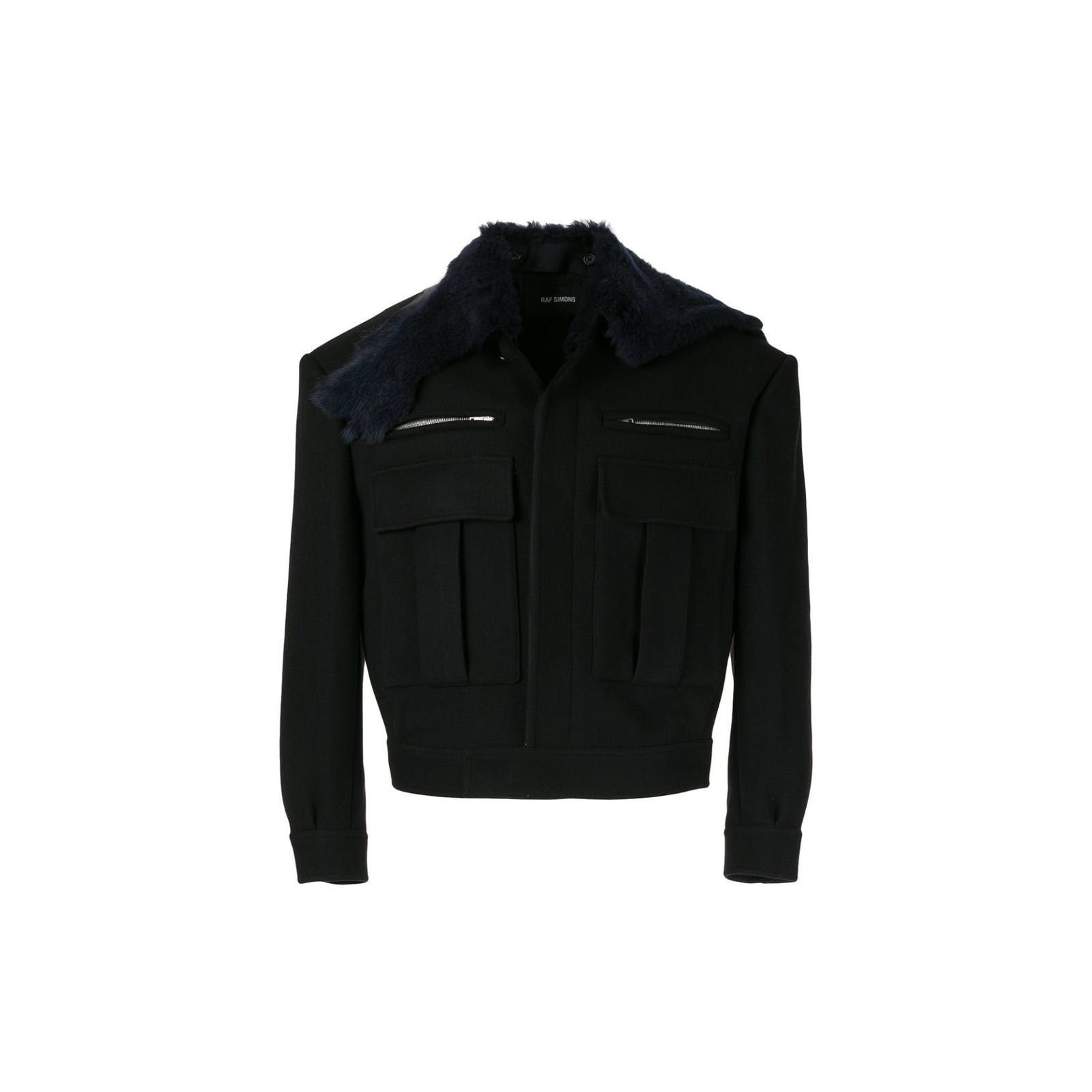 Raf Simons Raf Simons Lamb Fur Collar Jacket Size US M / EU 48-50 / 2 - 1 Thumbnail