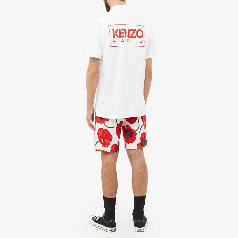 Kenzo o1mle0624 Logo Polo Shirt in White/Red Size US M / EU 48-50 / 2 - 4 Thumbnail