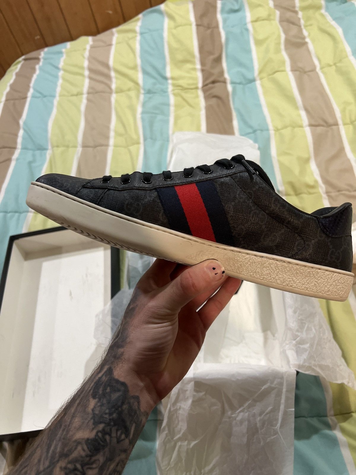Gucci Gucci Ace Sneakers Size US 11 / EU 44 - 10 Thumbnail