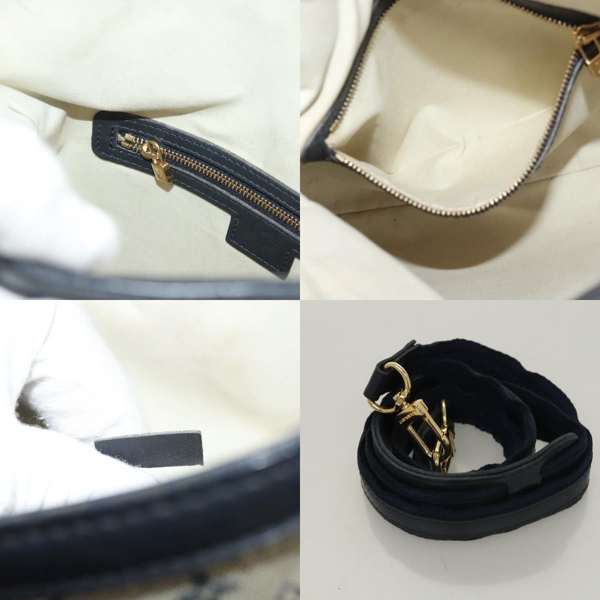 Louis Vuitton LOUIS VUITTON Monogram Mini Françoise Tote Bag Blue M92208 Size ONE SIZE - 12 Thumbnail