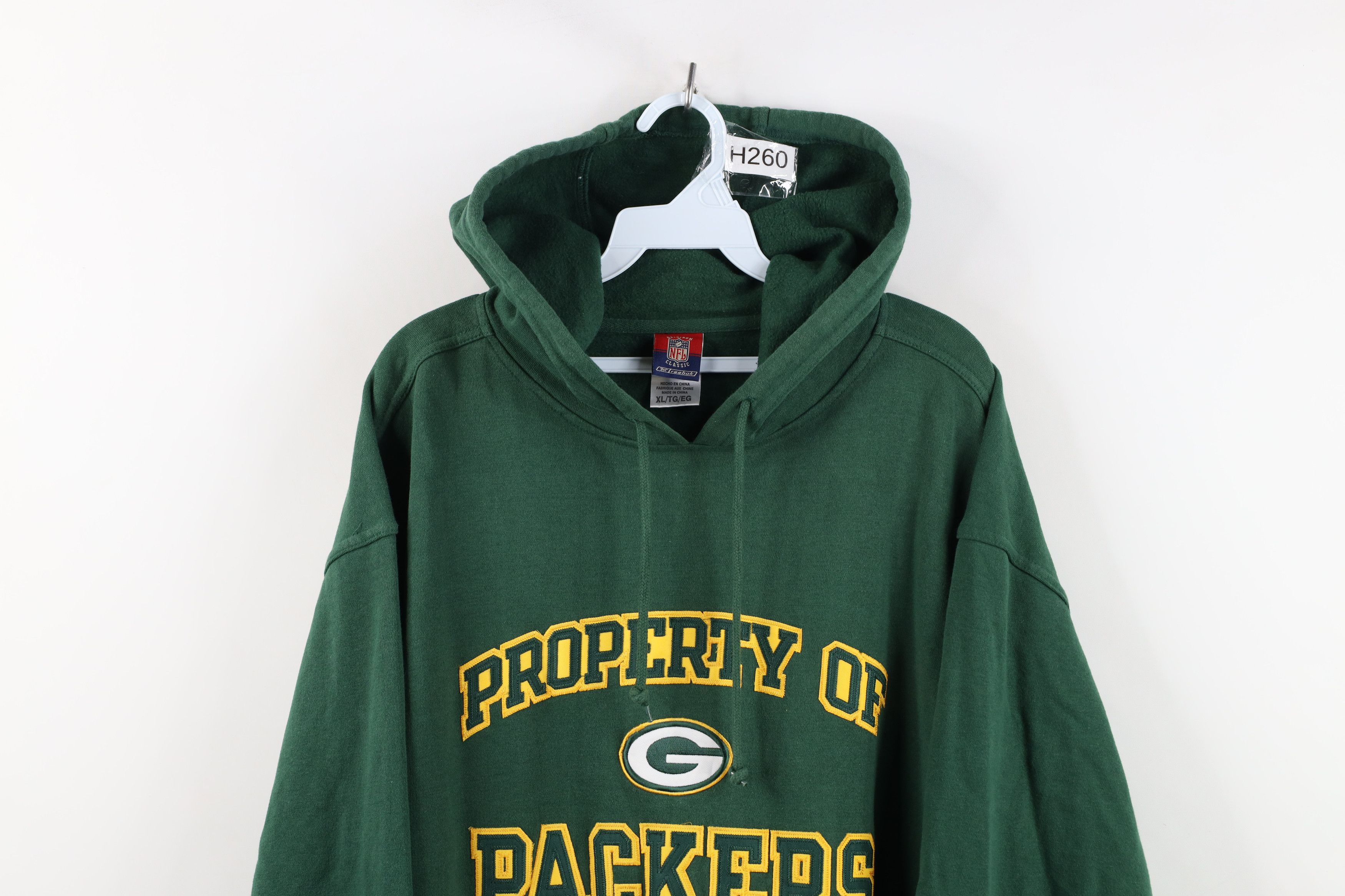 Reebok Vintage 90s Reebok Heavyweight Green Bay Packers Hoodie Size US XL / EU 56 / 4 - 2 Thumbnail