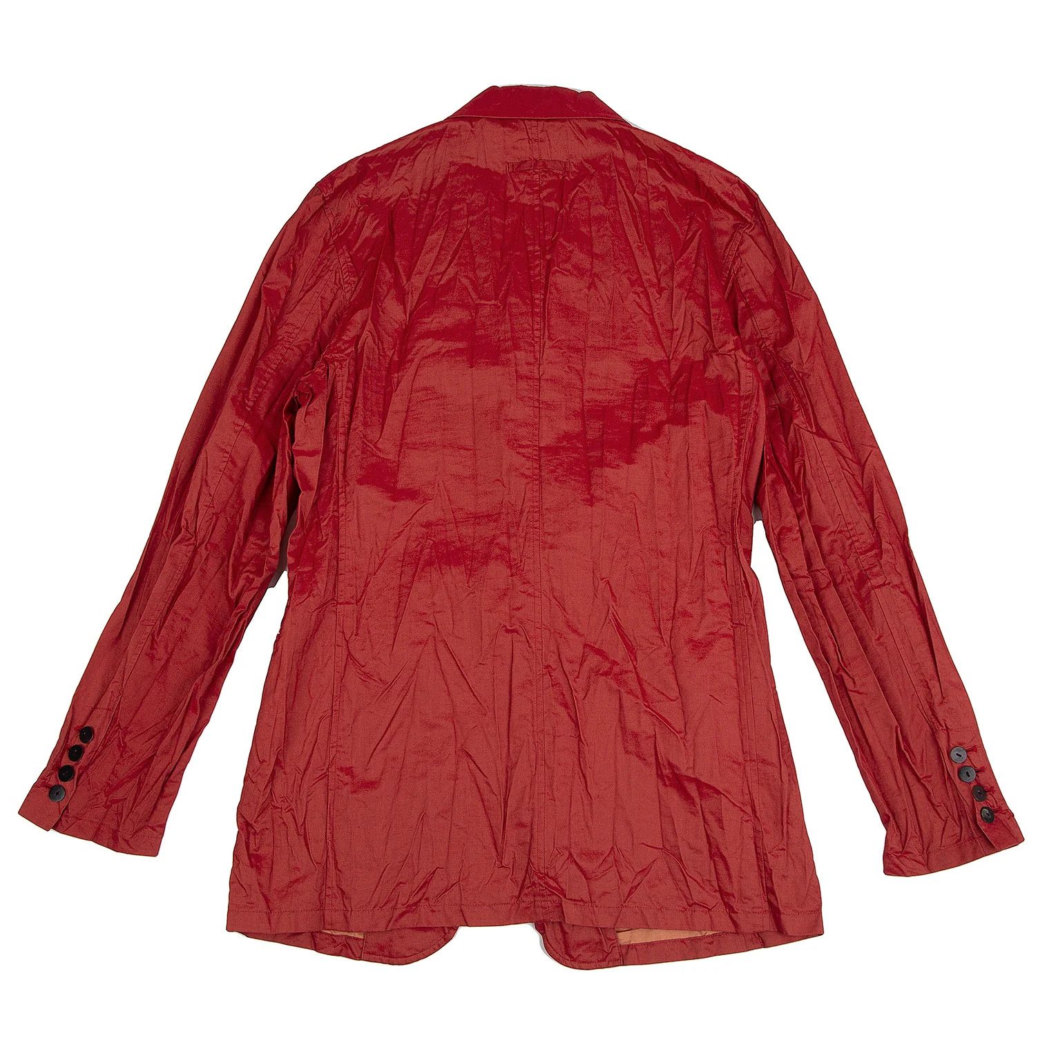 Jean Paul Gaultier Textured Cotton-Poly Notch Lapel Jacket in Red, 48 Size Size US M / EU 48-50 / 2 - 16 Thumbnail