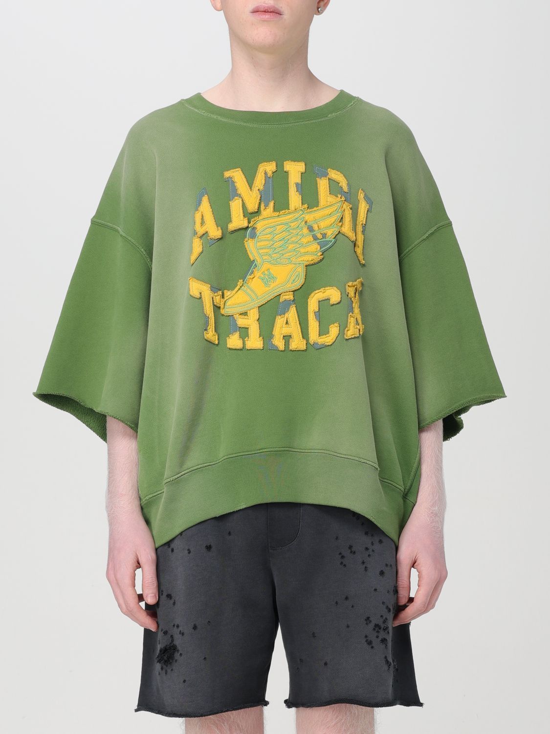 image of Amiri Sweatshirt Men Green (Size Large)
