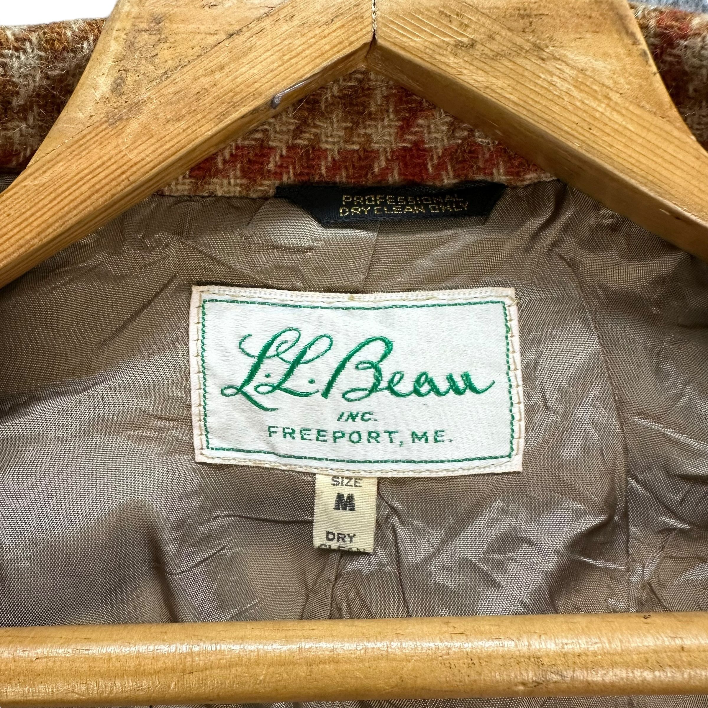 L.L. Bean Vintage 90's L.L. Bean Herringbone Casual Jacket #A16-0383 Size US M / EU 48-50 / 2 - 7 Thumbnail