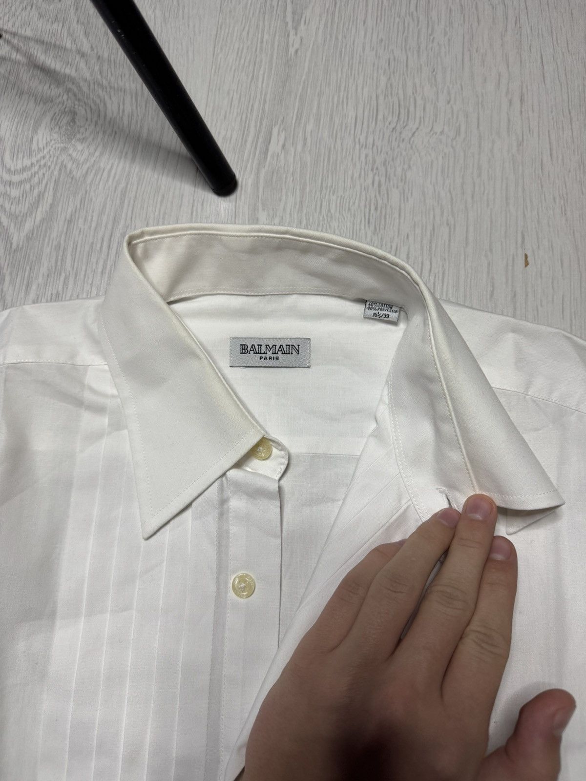 Balmain Balmain Paris cotton dress shirt Size US M / EU 48-50 / 2 - 3 Thumbnail