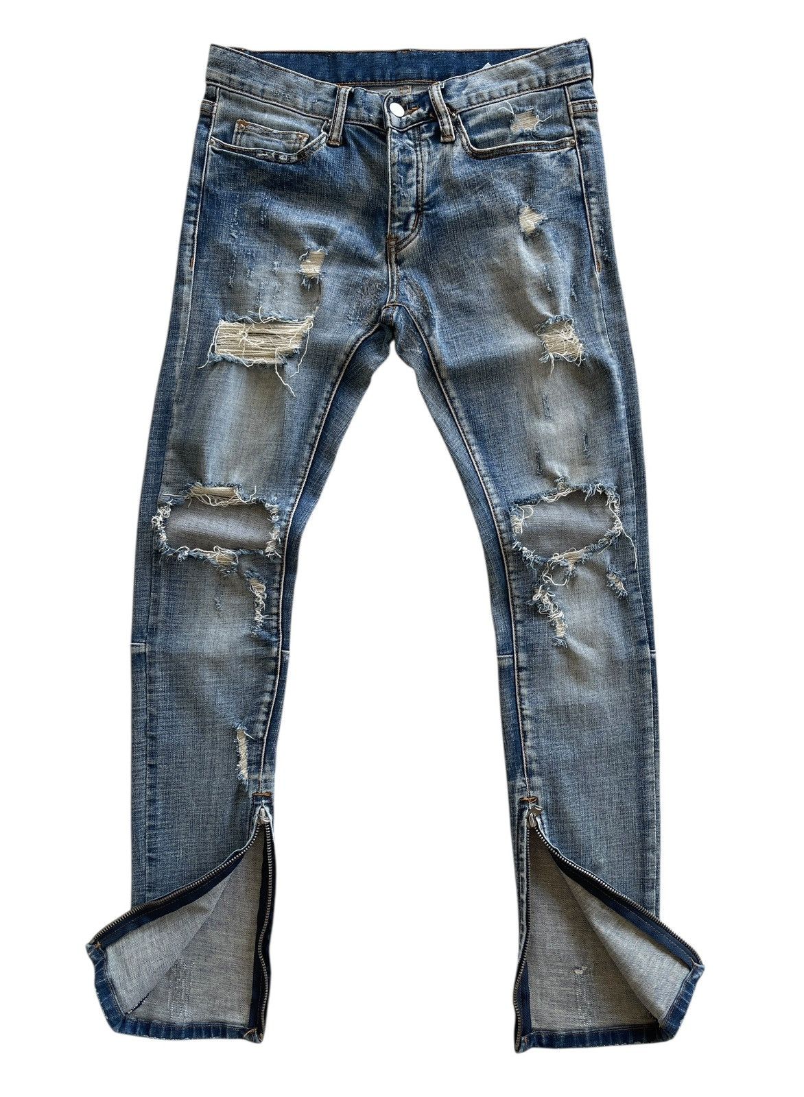 MNML MNML Distressed Stretch Skinny Denim Size US 30 / EU 46 - 2 Thumbnail