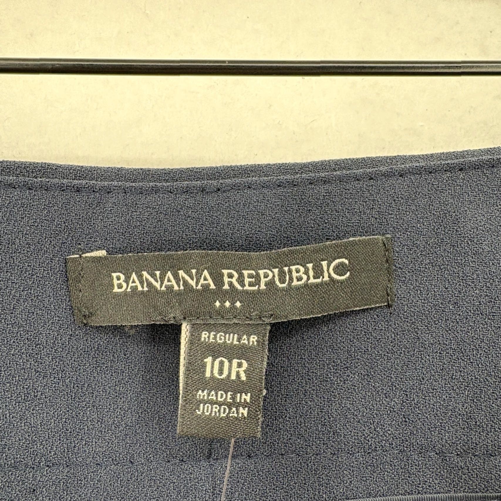 Banana Republic Banana Republic Dress Pants Womens 10 Blue Cropped Wide Leg Office Work Career Size 32" / US 10 / IT 46 - 4 Thumbnail