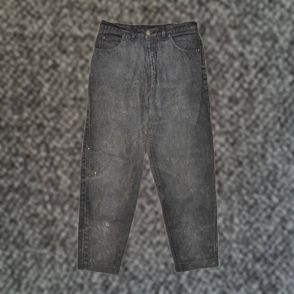 Vintage RIFLE Womens Tapered Jeans Grey Cotton Large W31 L26 Size 24" / US 00 / IT 34 - 1 Thumbnail
