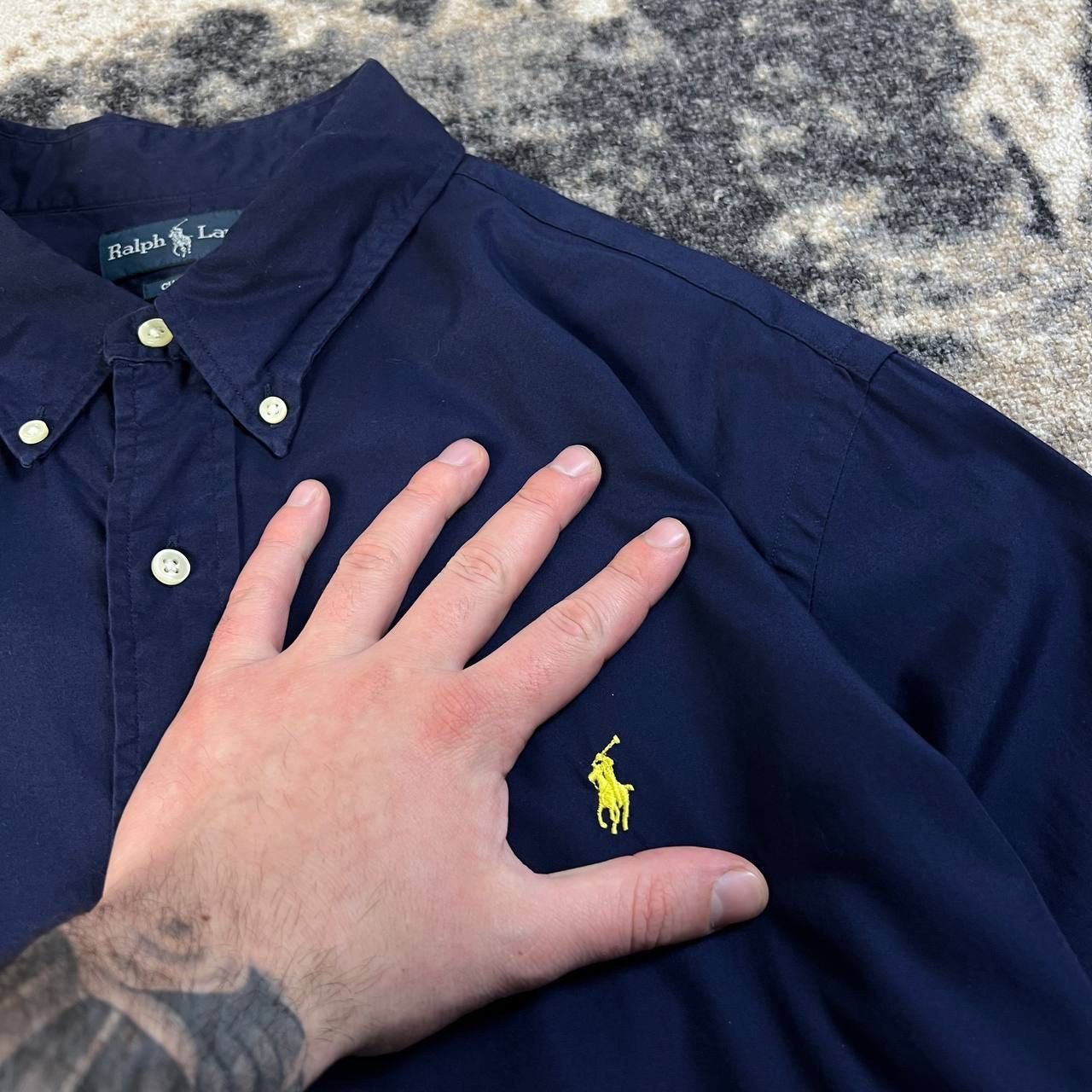 Polo Ralph Lauren Polo Ralph Lauren Luxury Mini Logo Button Up Shirt Size US XXL / EU 58 / 5 - 4 Thumbnail