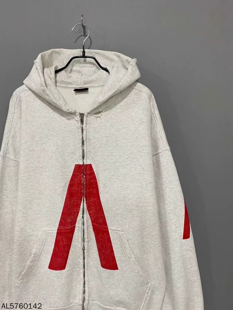 Balenciaga Balenciaga Apple Music Grey Print Hoodie Size US L / EU 52-54 / 3 - 3 Thumbnail