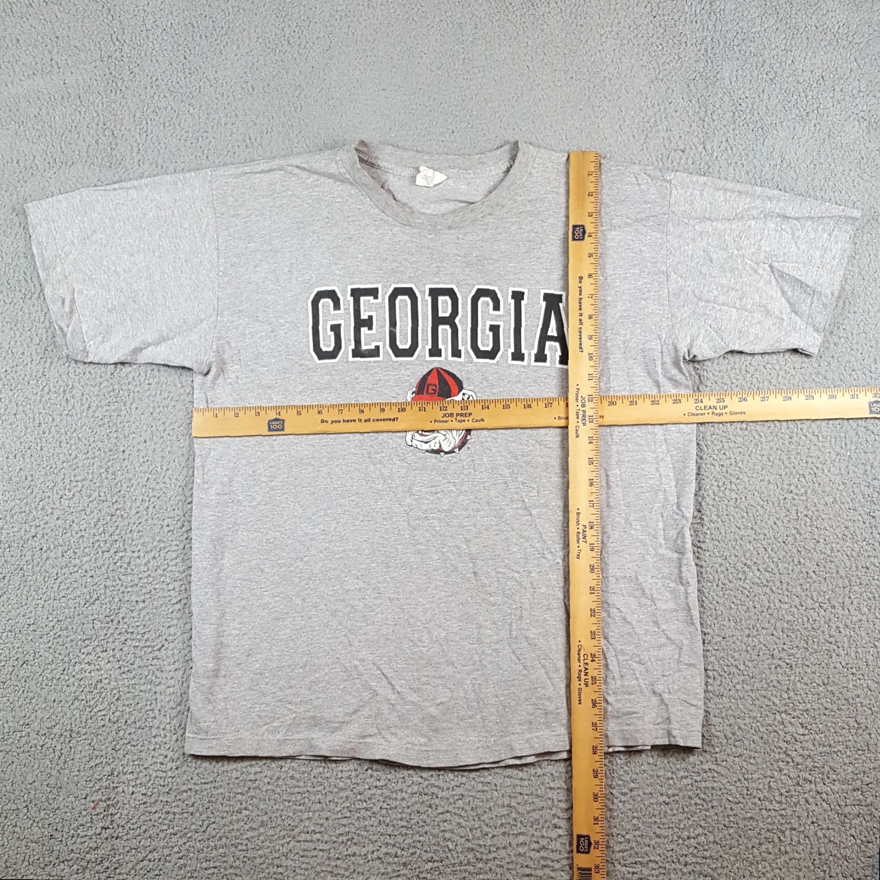 Vintage VINTAGE Georgia Bulldogs University Football Men XL T-Shirt CN 90s Logo Embroidered Cotton Gray Shirt Size US XL / EU 56 / 4 - 8 Thumbnail