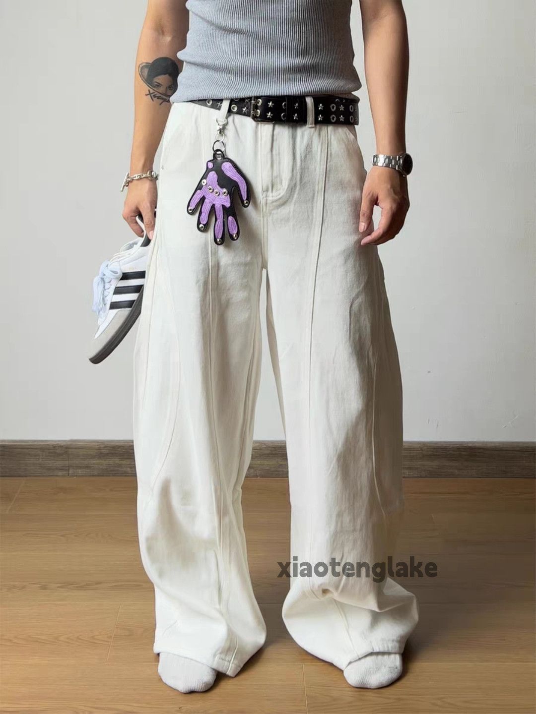 Jean xz utility vintage loose baggy hiphop yuppie patchwork jeans Size US 30 / EU 46 - 3 Thumbnail