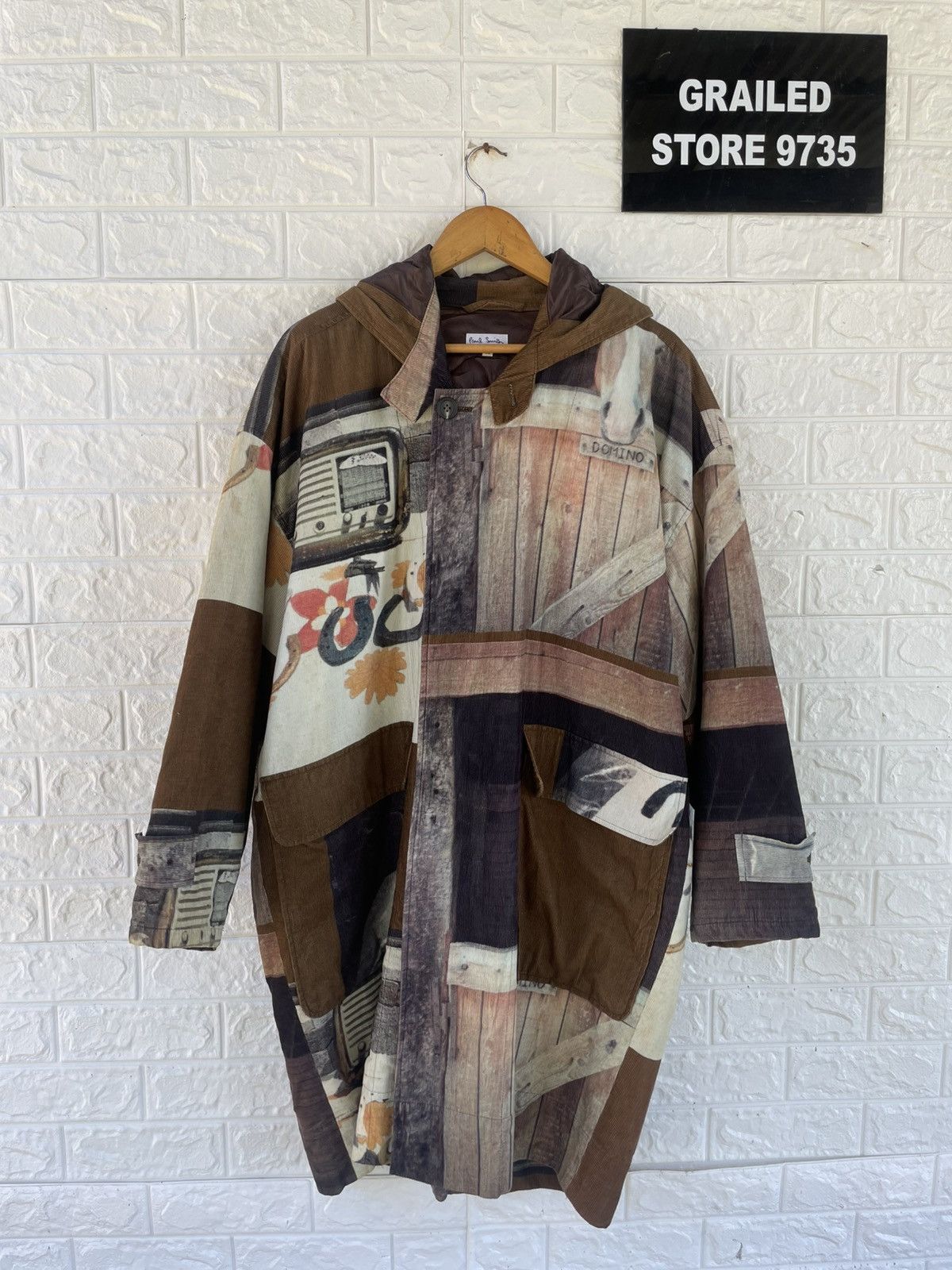 Japanese Brand × Paul Smith × Vintage Paul Smith 90s🔥Patchwork Over Print Jacket Size US M / EU 48-50 / 2 - 1 Thumbnail