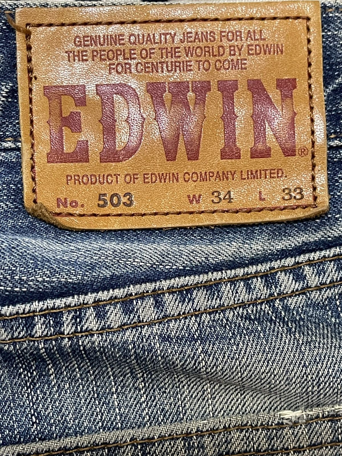 Edwin Vintage Edwin 503 Mud Wash Faded Style Loose Jeans Size US 32 / EU 48 - 9 Thumbnail