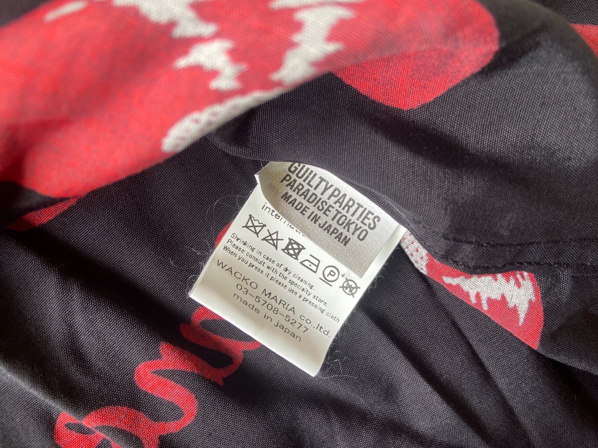 Wacko Maria WACKO MARIA Guilty Parties PH Black Vinyl Hawaiian Shirt Size US S / EU 44-46 / 1 - 5 Thumbnail