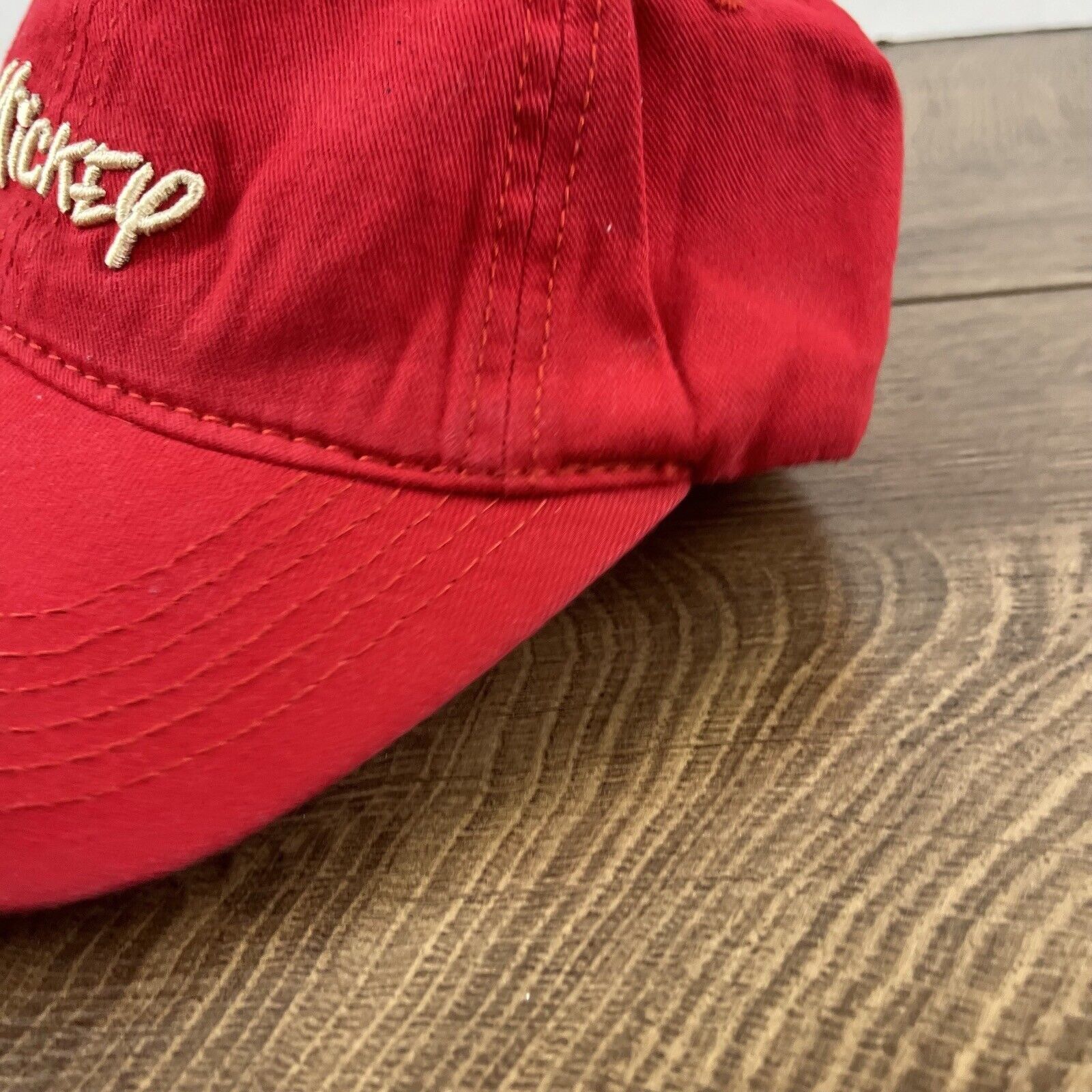 Other Mickey Mouse Hat Mickey Red Cap Adjustable Hat Red Adult Fit Size ONE SIZE - 7 Thumbnail