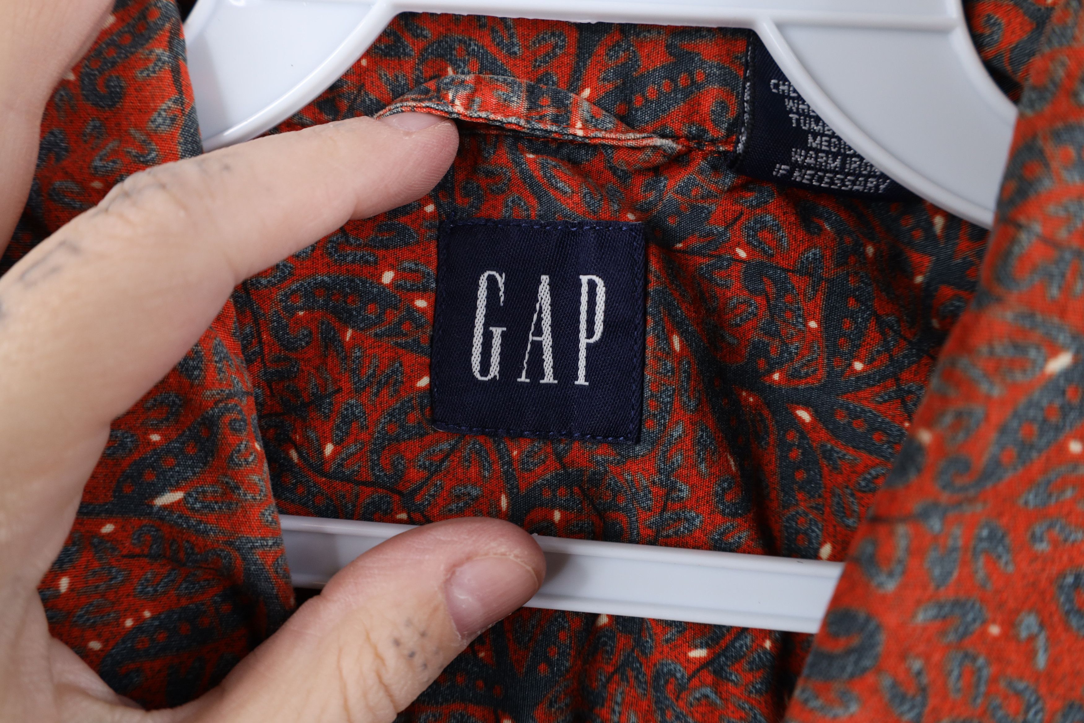 Gap Vintage 90s Gap Baggy Fit Short Sleeve Button Shirt Cotton Size US M / EU 48-50 / 2 - 8 Thumbnail