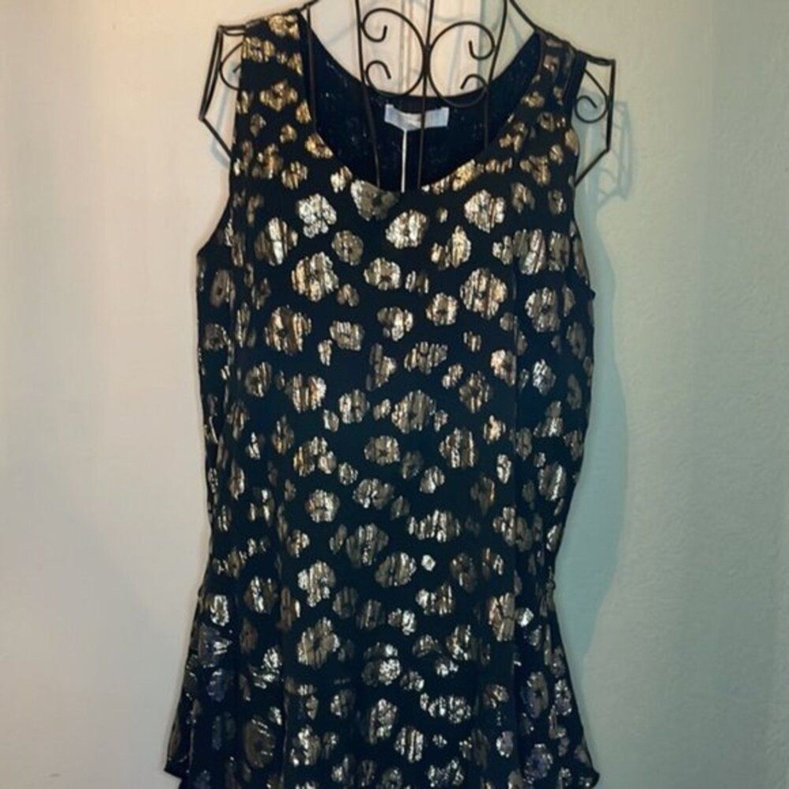 Chloe Chloe sleeveless Blouse black and gold size 4 Size XS / US 0-2 / IT 36-38 - 6 Thumbnail