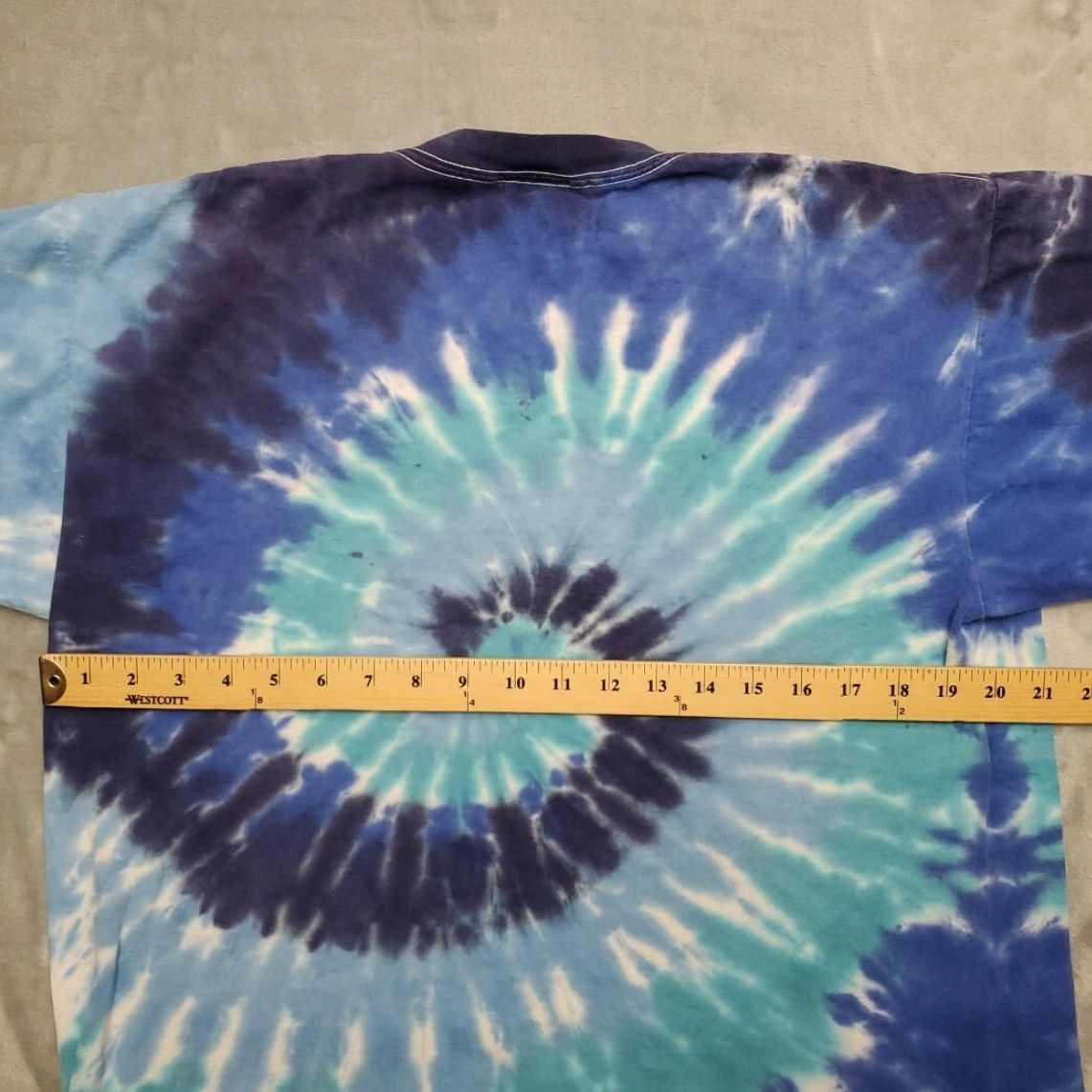Vintage VINTAGE Time 2 Celebrate Shirt Mens Large Blue Tie Dye Retro Rasta Reggae Art Size US XL / EU 56 / 4 - 4 Thumbnail