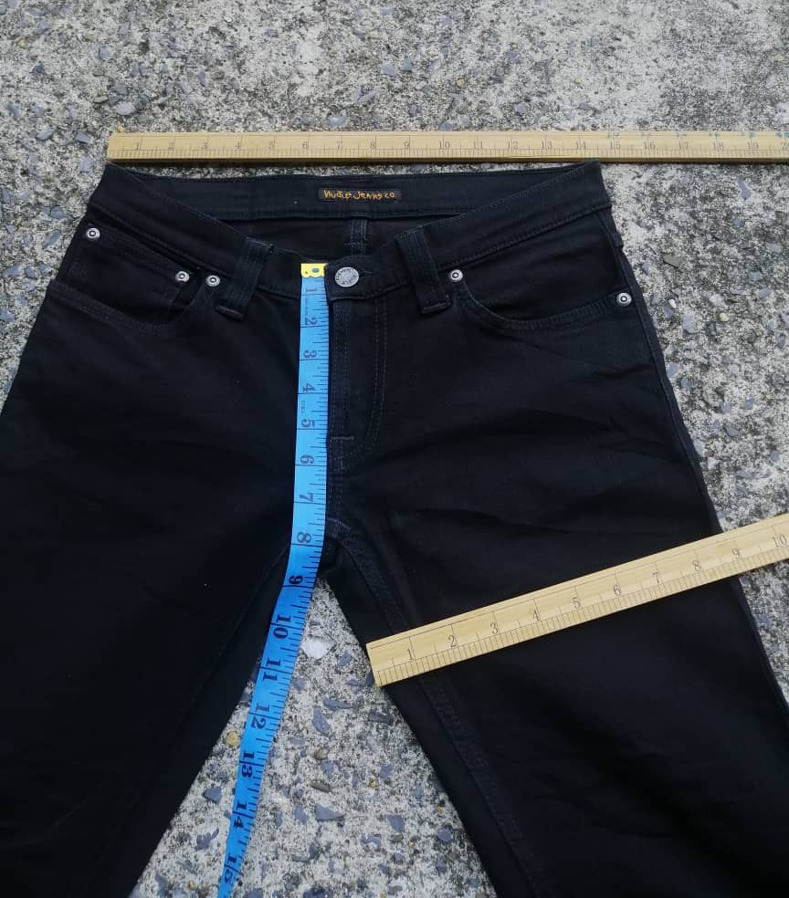 Nudie Jeans Nudie Jeans N796 Tight Long John Org. Black Black Jeans Size 28" / US 6 / IT 42 - 3 Thumbnail