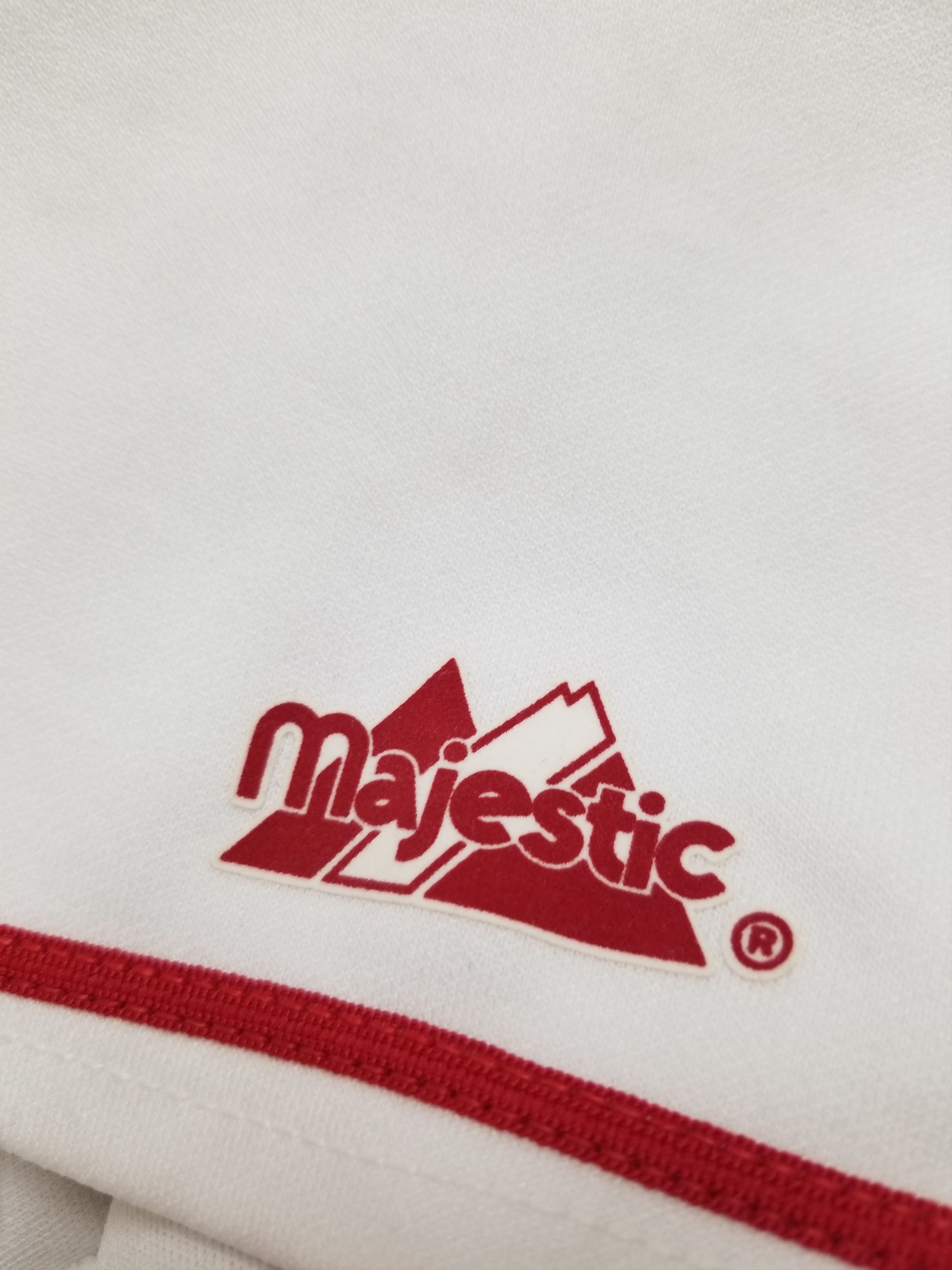 Majestic VTG Rodriguez #7 Texas Rangers Majestic Sewn White Jersey Size US L / EU 52-54 / 3 - 9 Thumbnail