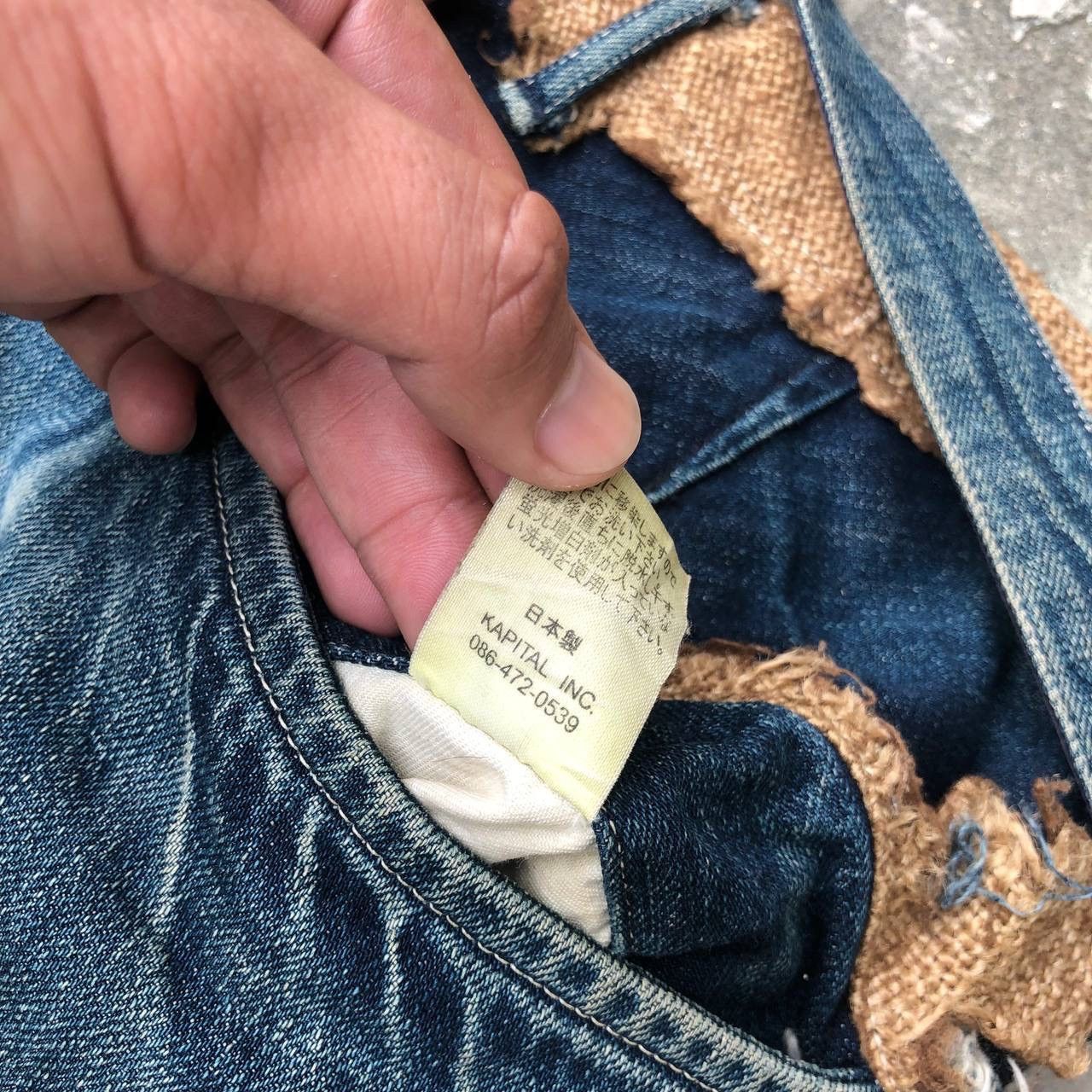 Kapital Kountry Distressed Kapital Clown Denim Kapital Jeans Destroyed Style Size US 31 - 13 Thumbnail