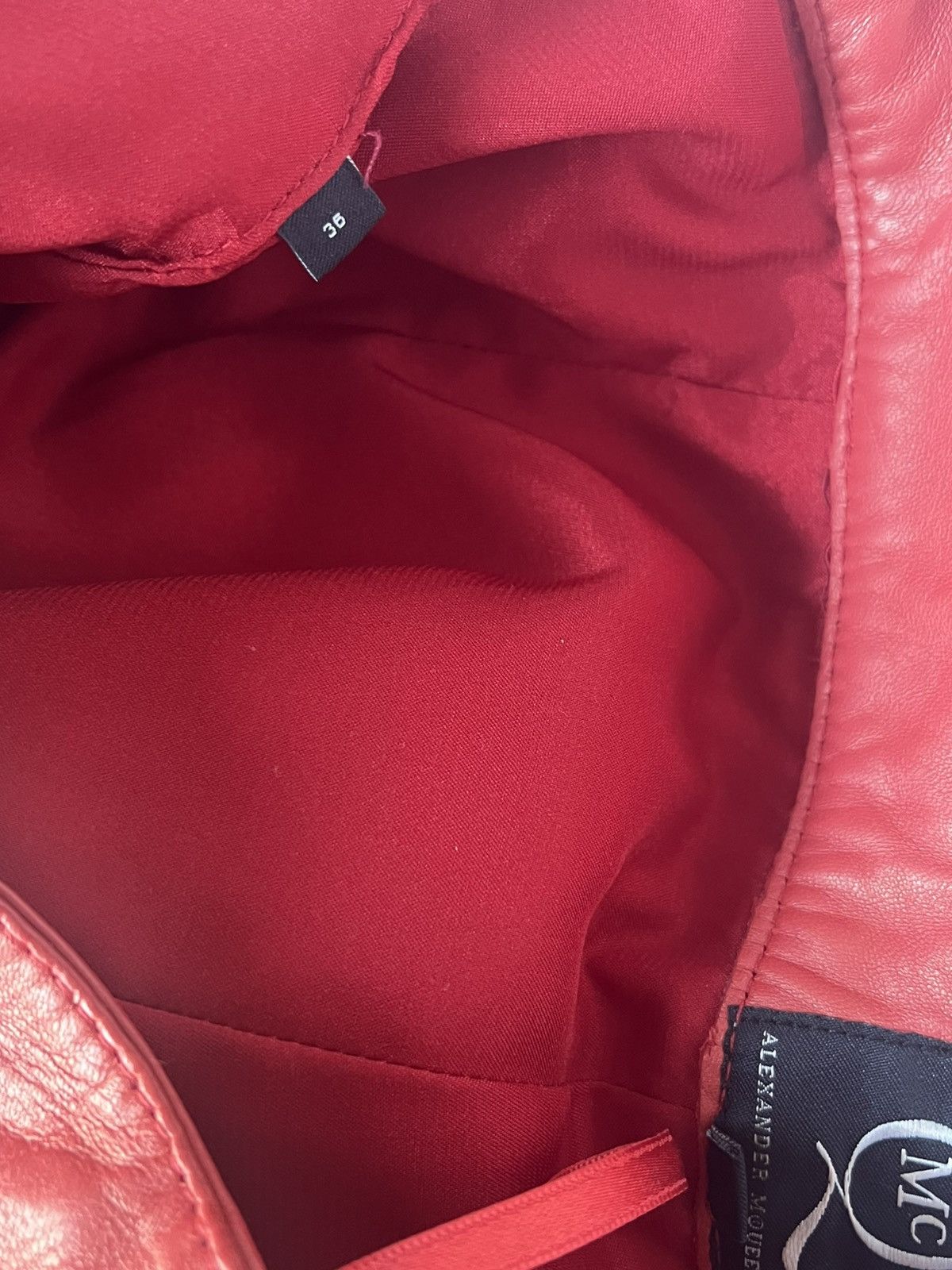 McQ Alexander McQueen Alexander McQueen lambskin leather zipper pants Size 25" / US 0 / IT 36 - 10 Thumbnail