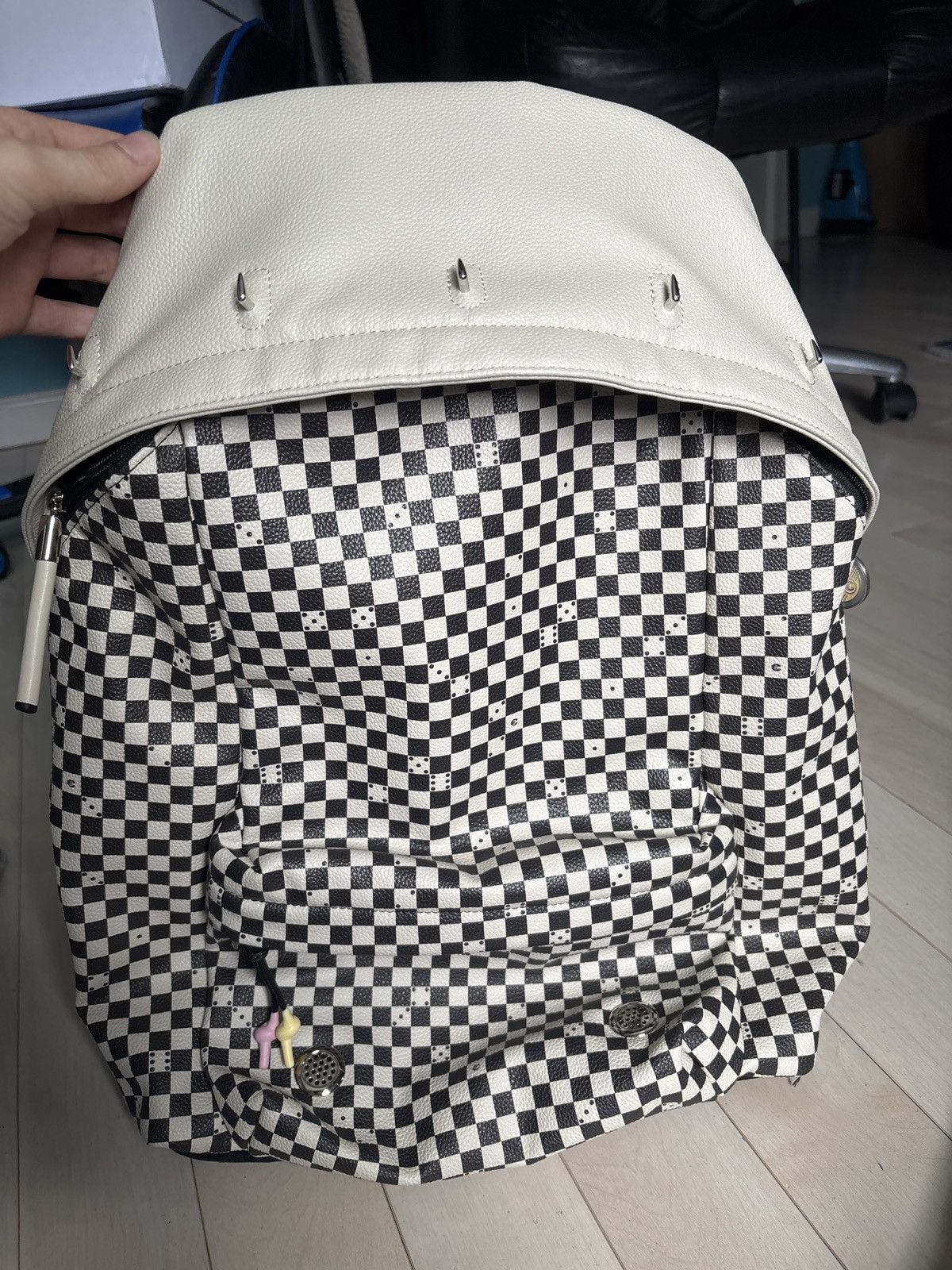 1199 Cannnone x Bazo1199 Checkered Backpack Size ONE SIZE - 1 Thumbnail