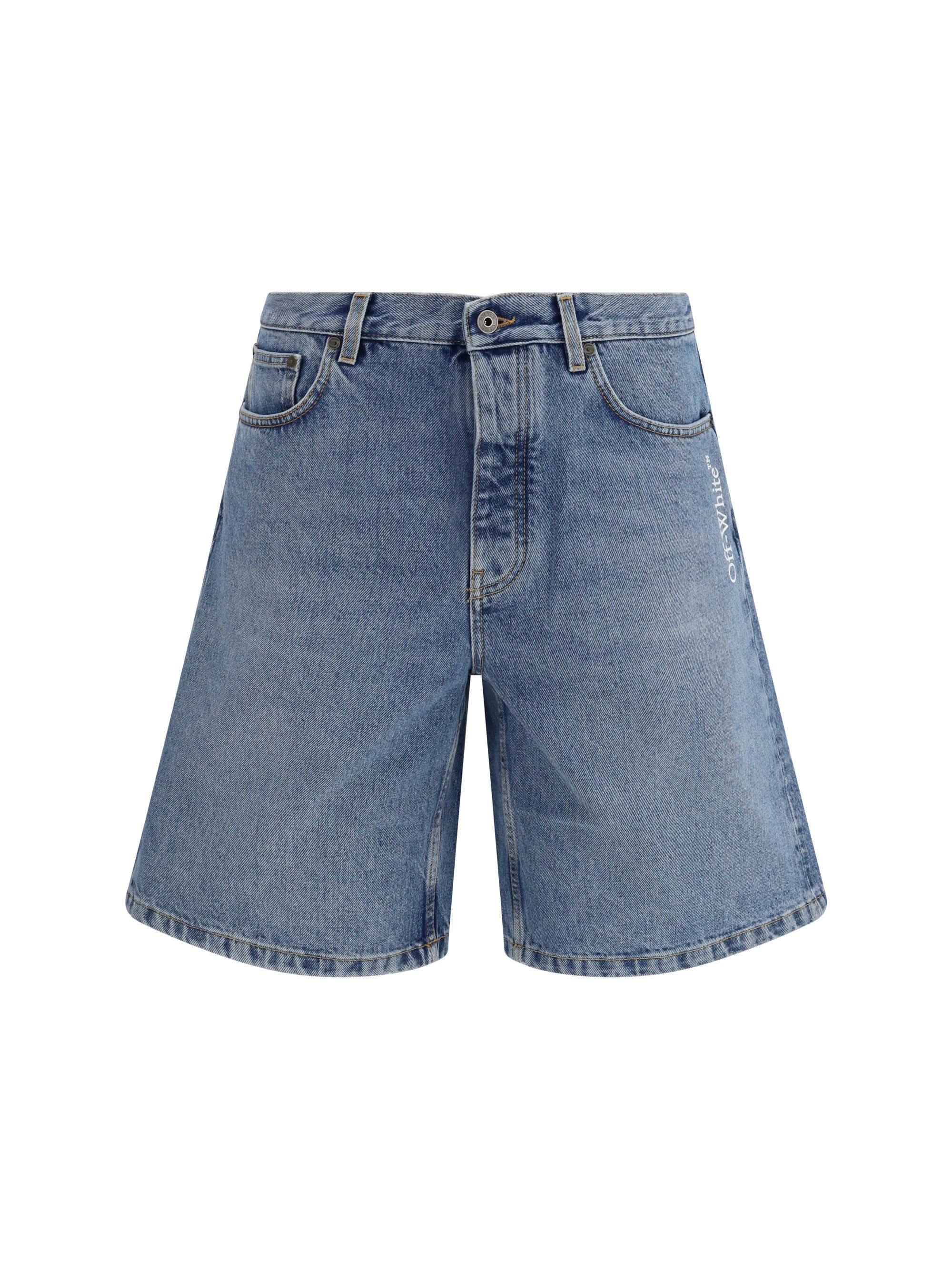 Off-White Half Arrow denim Shorts Size US 31 - 1 Thumbnail
