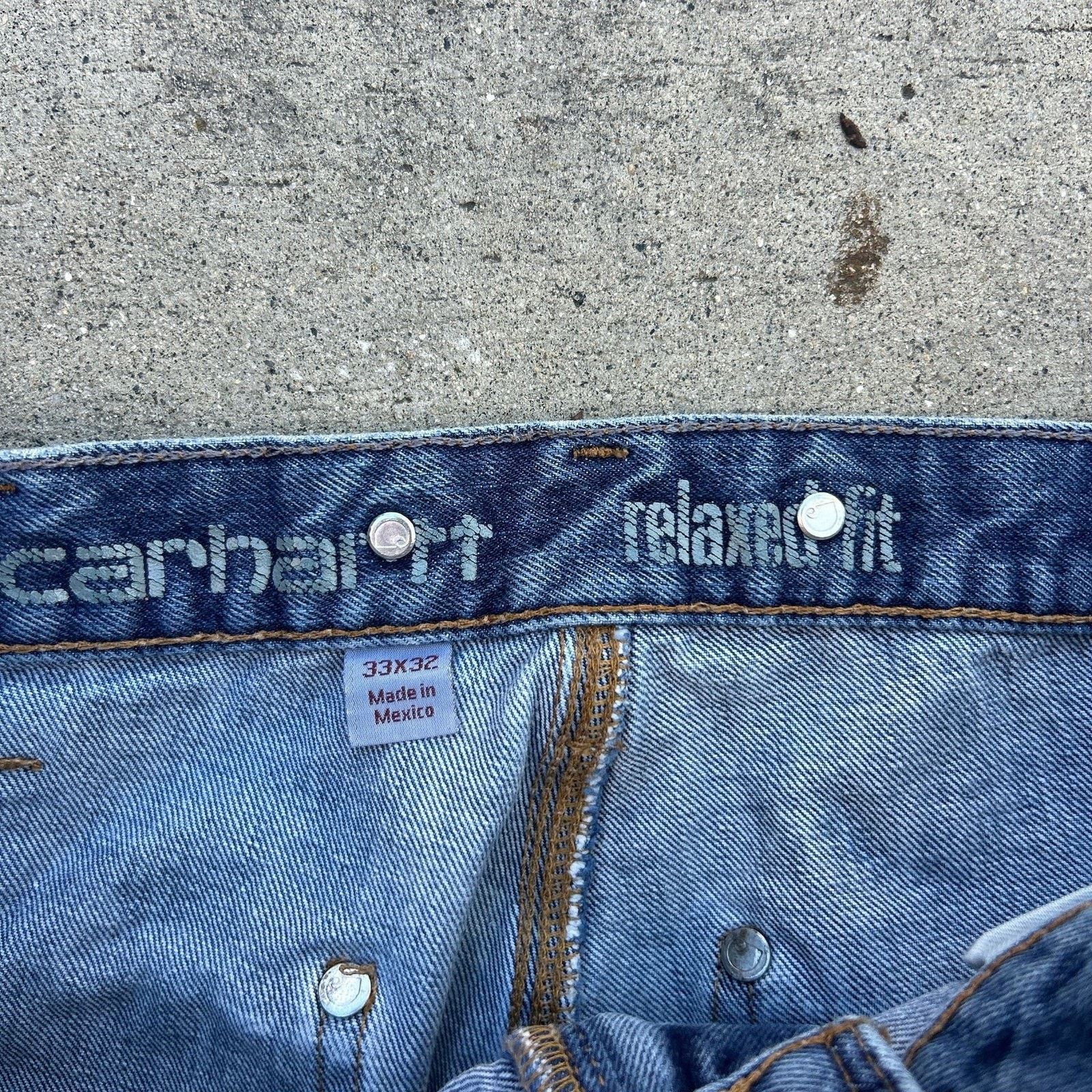 Carhartt Vintage Carhartt utility logger double knee jeans Size US 33 - 3 Thumbnail