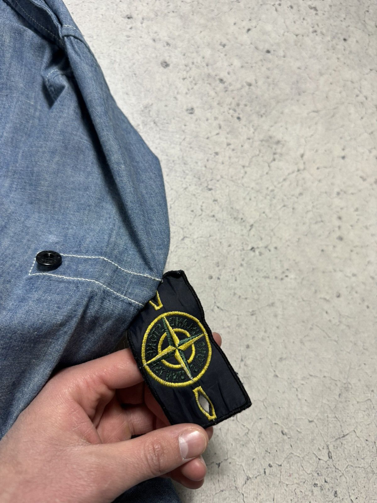 Stone Island Stone Island Luxury Button Up Shirt Patch Size XL Size US XL / EU 56 / 4 - 11 Thumbnail