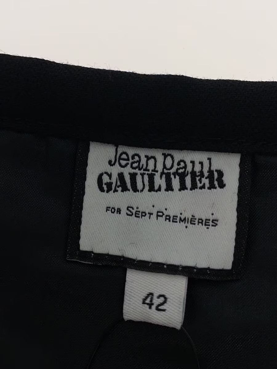 Jean Paul Gaultier Pleated Pin Wool Skirt Size 29" - 4 Thumbnail
