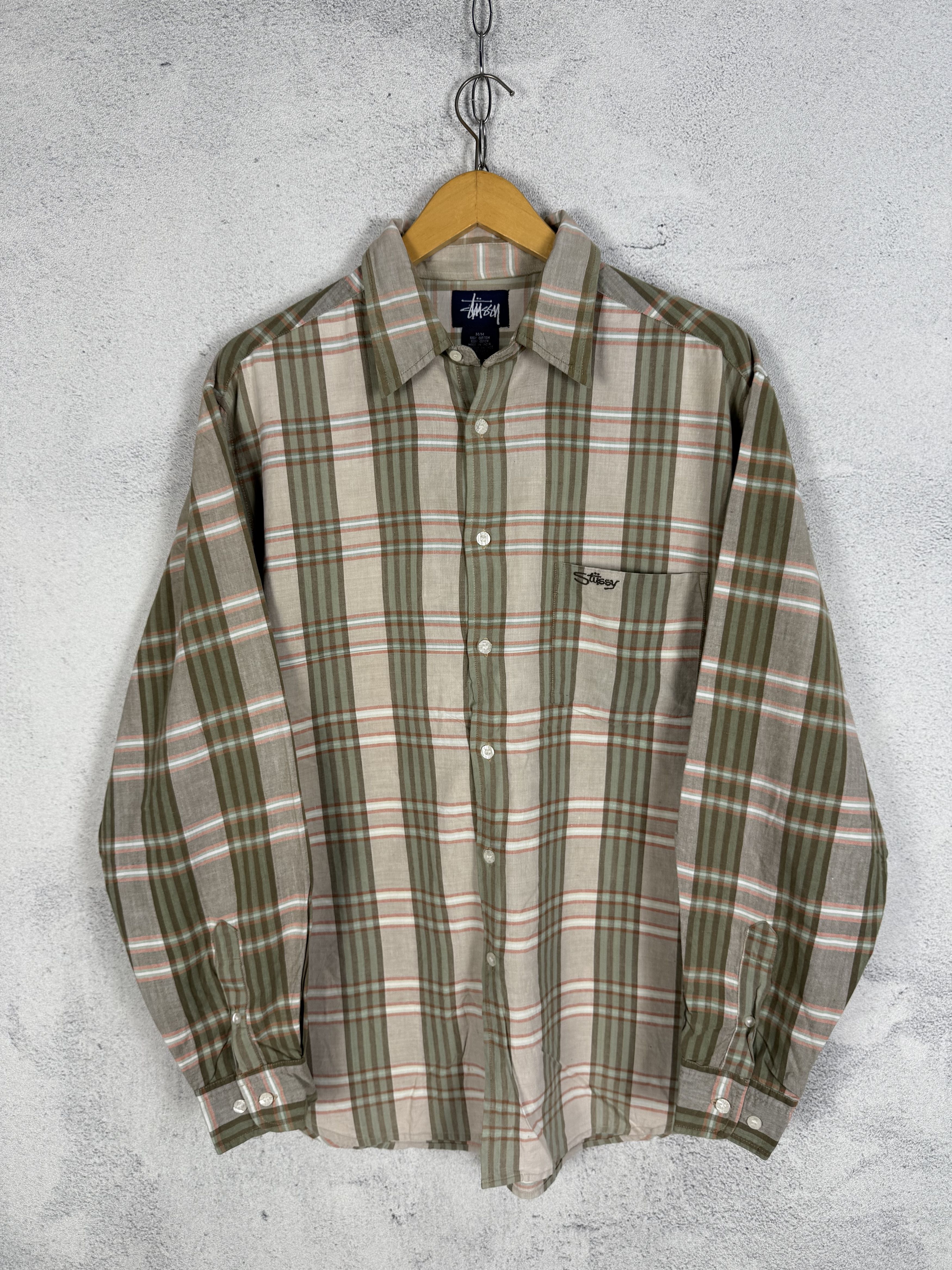 Stussy Vintage Stussy Plaid Shirt Size US M / EU 48-50 / 2 - 1 Thumbnail