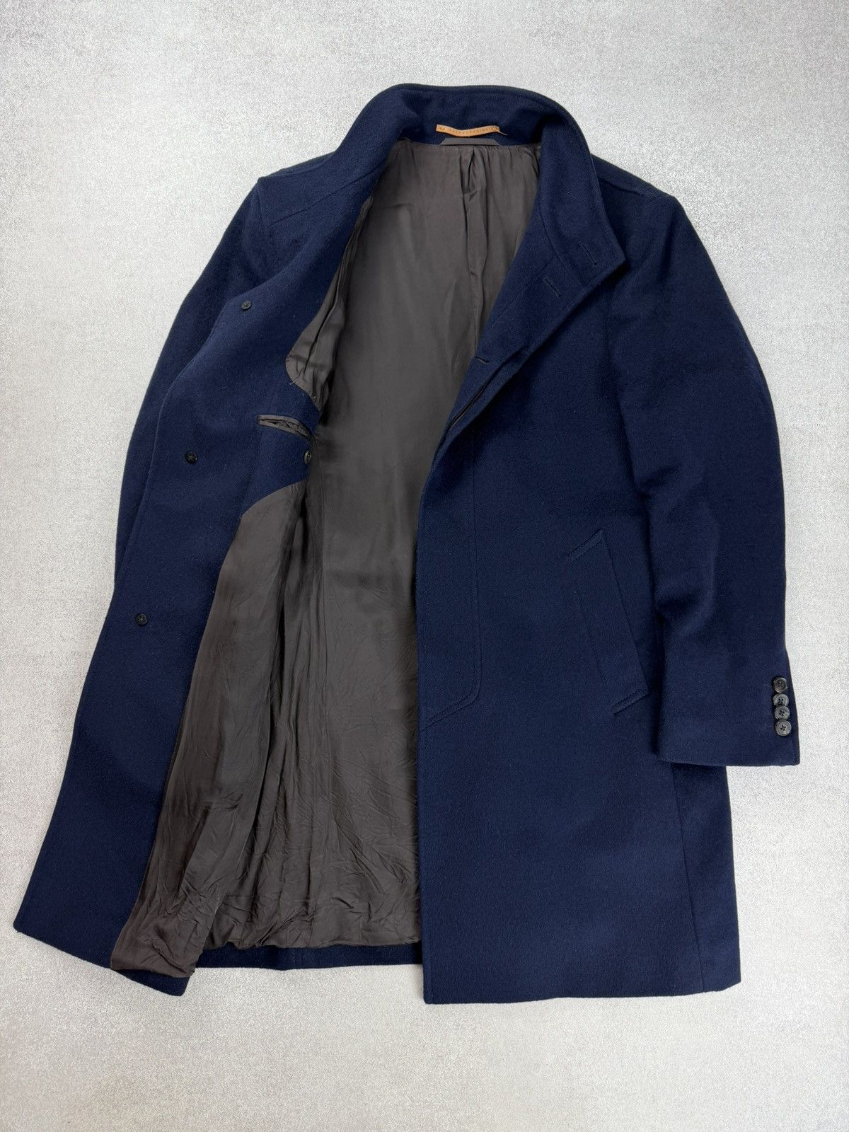 Baldessarini Baldessarini Cashmere Blend Coat Jacket Navy Blue Size US L / EU 52-54 / 3 - 8 Thumbnail