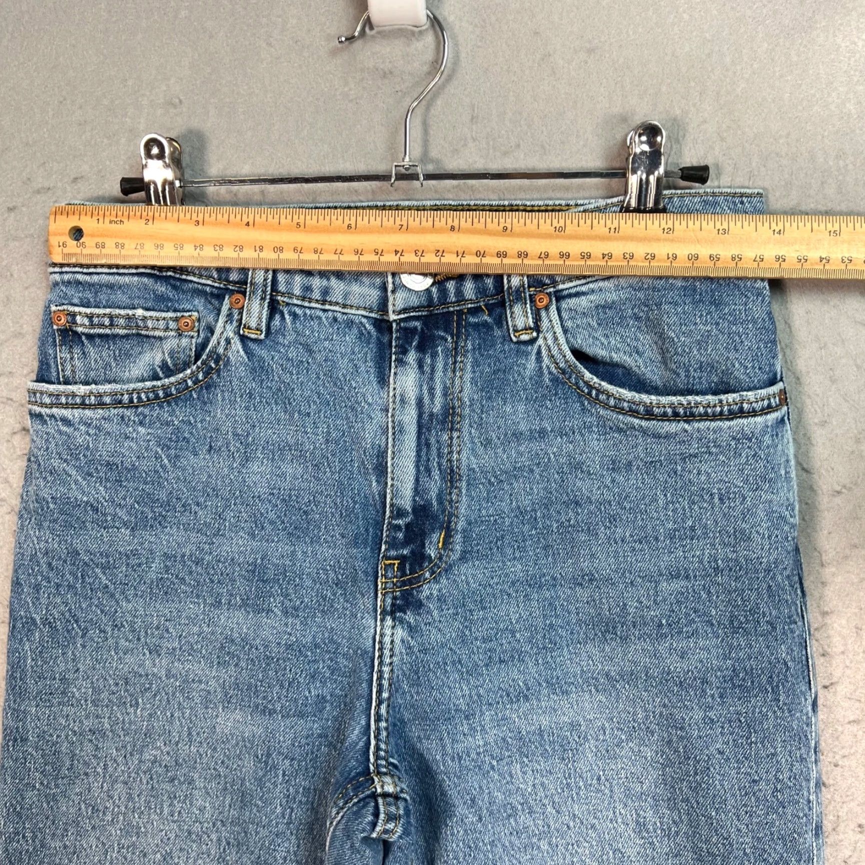 Mango Mango Jeans Size 4 Denim High-Waisted Mom Light Wash Womens Size 27" / US 4 / IT 40 - 5 Thumbnail