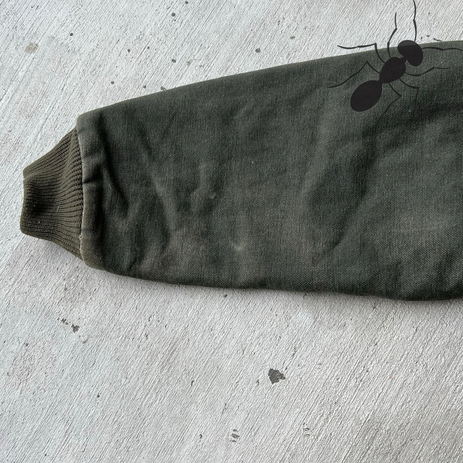 Carhartt × Vintage Carhartt YOUTH Y06 MOS green hooded work wear jacket Size US L / EU 52-54 / 3 - 12 Thumbnail