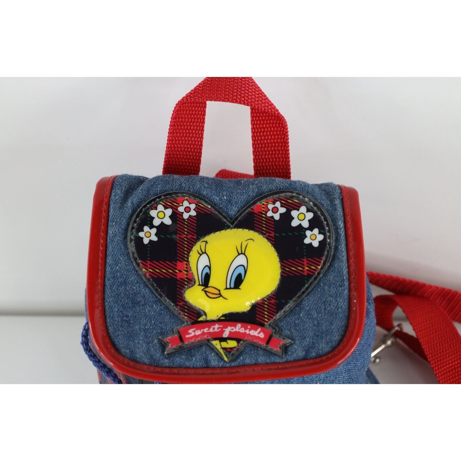 Vintage Vintage 90s Looney Tunes Tweety Bird Flower Denim Mini Bag Size ONE SIZE - 2 Thumbnail