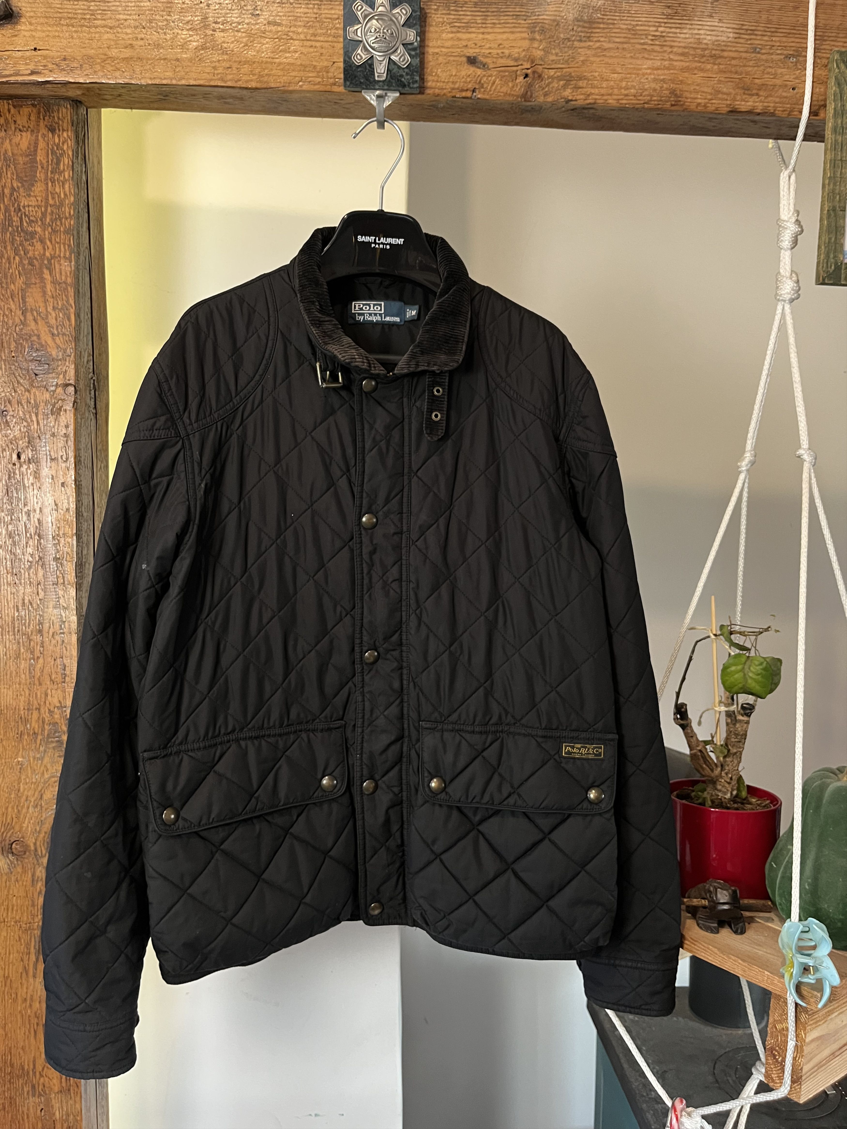 Polo Ralph Lauren × Ralph Lauren × Vintage Vintage Polo Ralph Lauren Black Quilted Jacket Old Money Size US M / EU 48-50 / 2 - 1 Thumbnail
