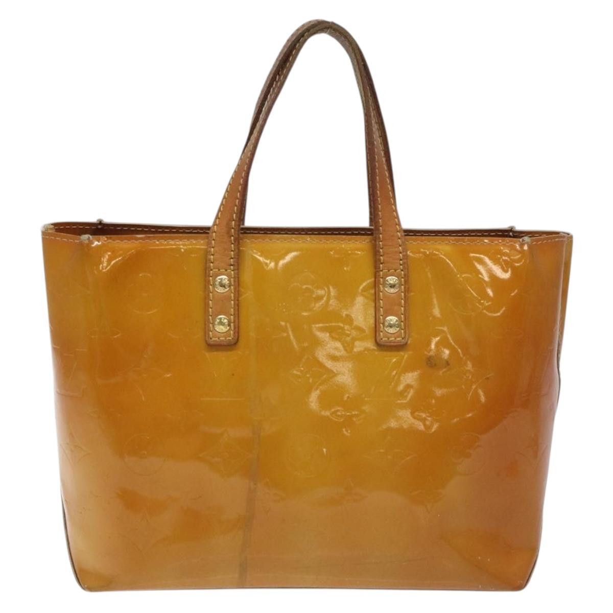 Louis Vuitton LOUIS VUITTON Monogram Vernis Reade PM Hand Bag Beige M91334 Size ONE SIZE - 3 Thumbnail