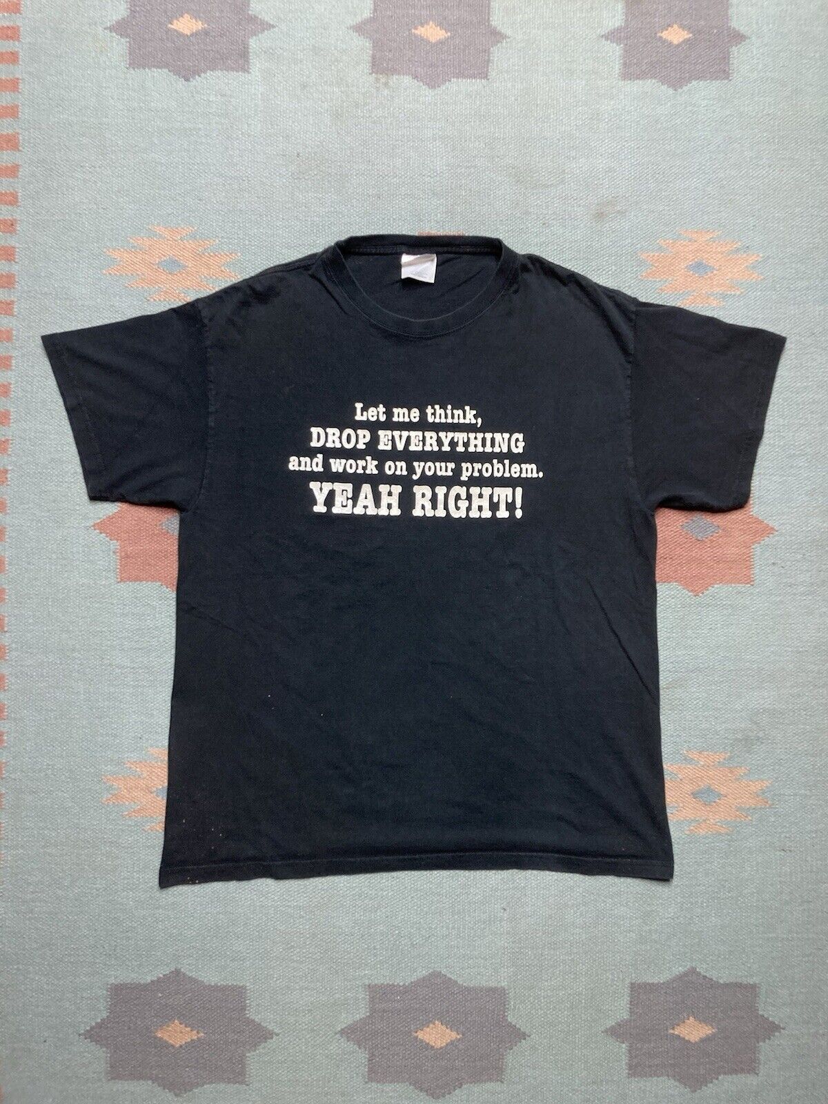 Hot Topic × Vintage y2k t shirt let me drop everything work on your problem L Size US L / EU 52-54 / 3 - 1 Thumbnail