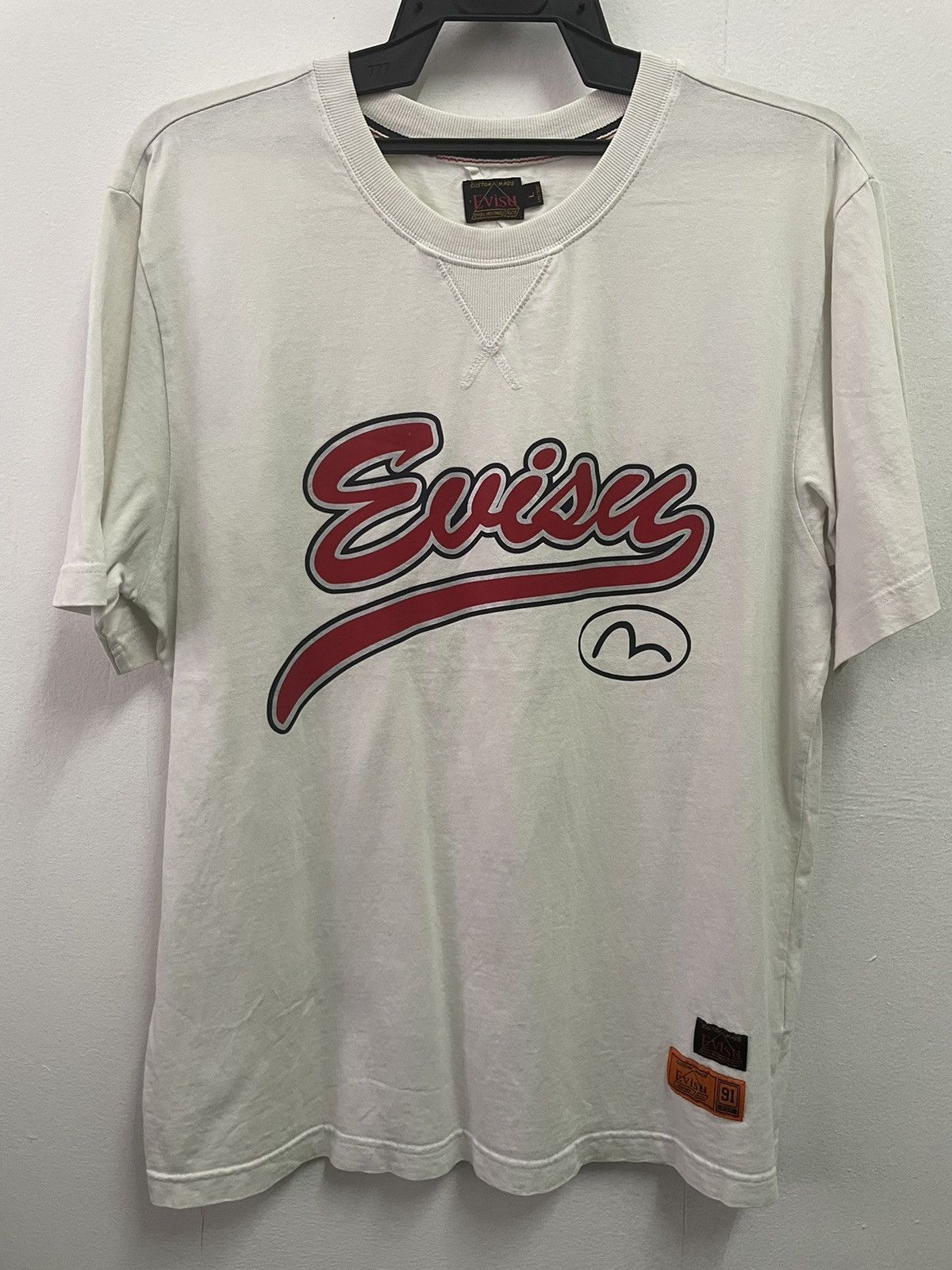 Japanese Brand Vintage Evisu Big Printed Logo Shirt Size US L / EU 52-54 / 3 - 2 Thumbnail