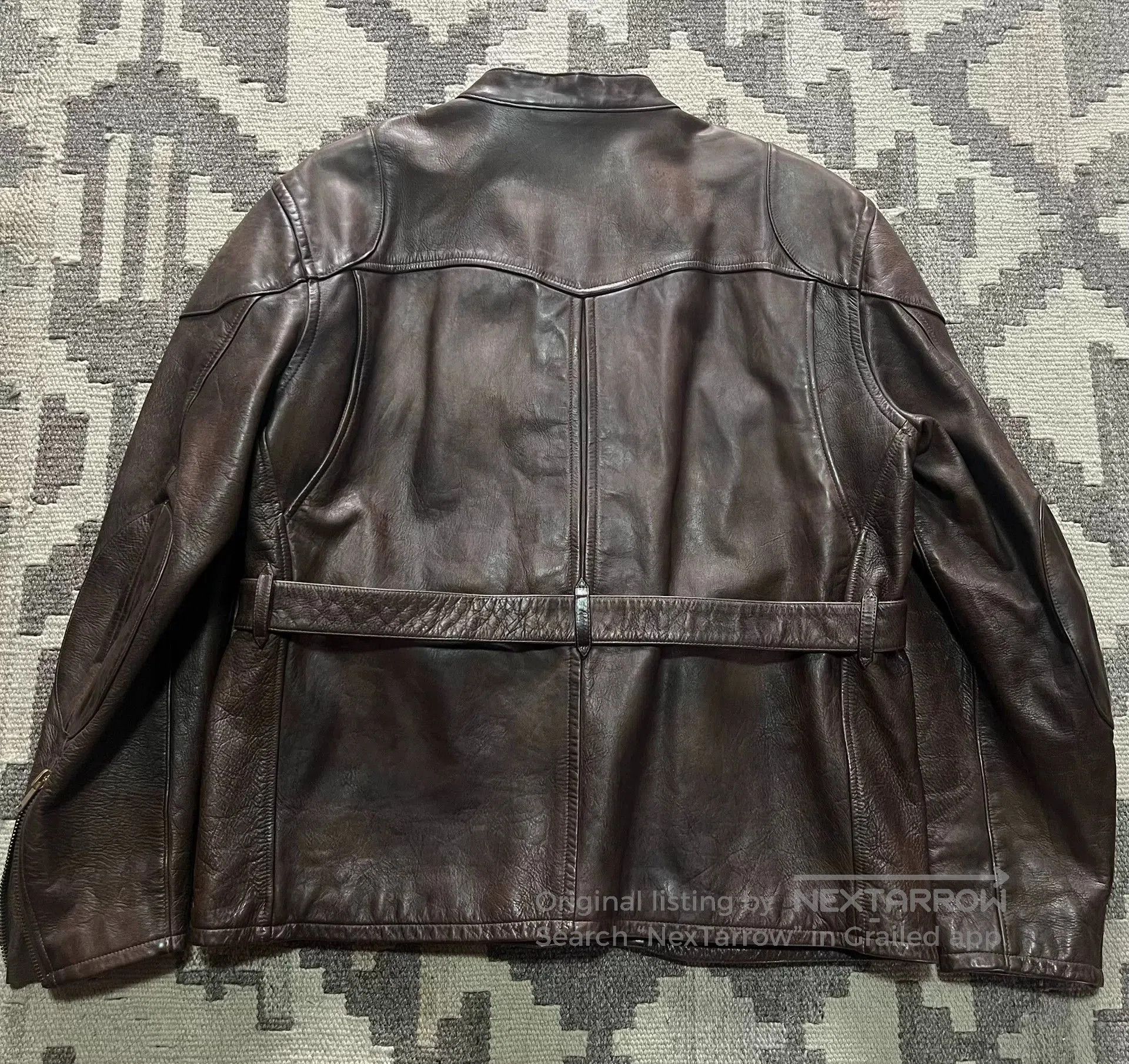 RRL Ralph Lauren RRL Heavyweight Motorcycle Leather Jacket. Size US XL / EU 56 / 4 - 8 Thumbnail