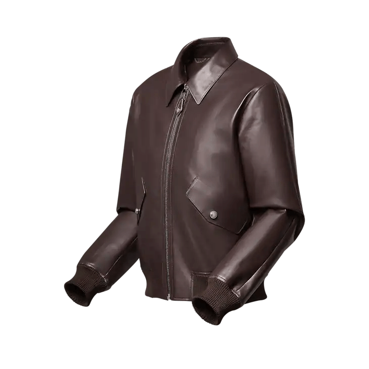 Elegant Leather Bomber