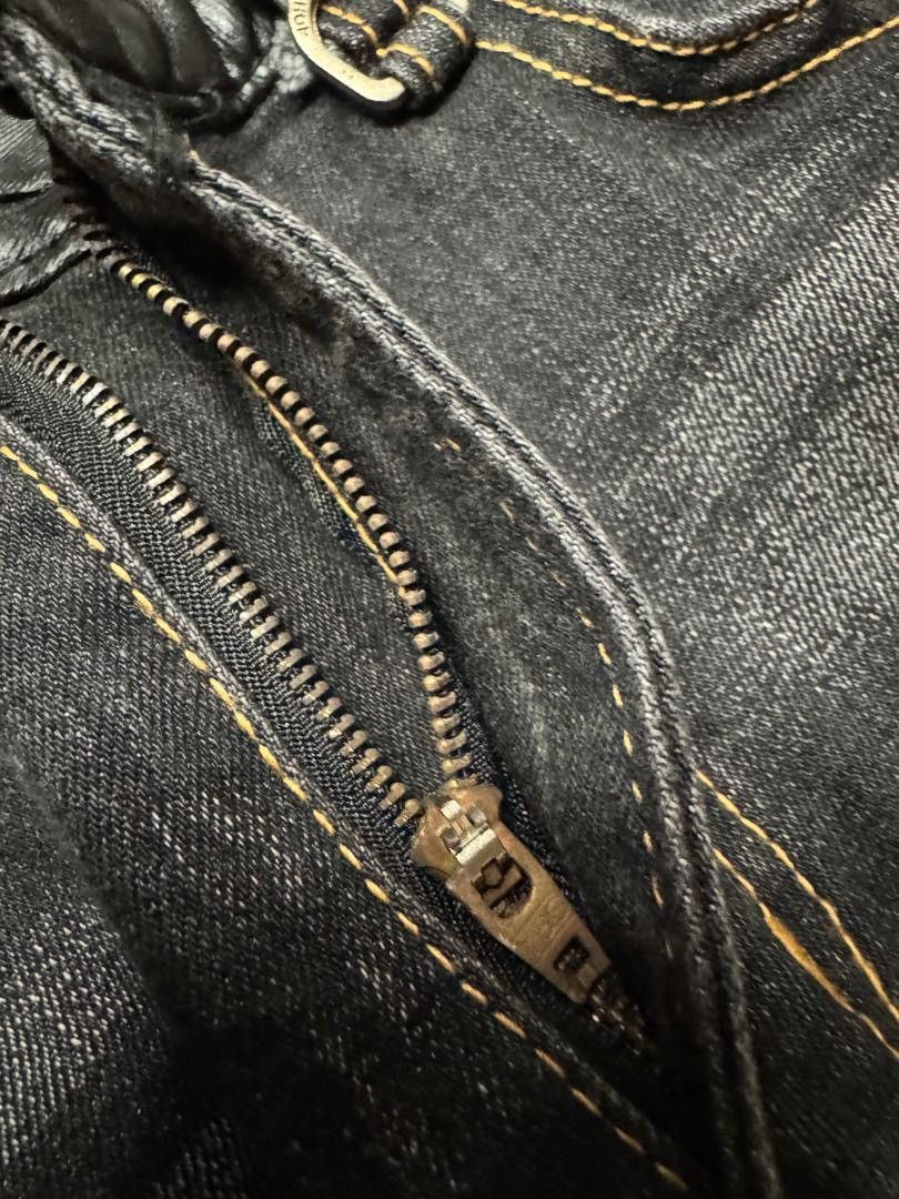 If Six Was Nine 💥SICK💥VINTAGE JAPANESE RAG JEANS INSANE MUDWASH BLACK DENIM Size US 31 - 9 Thumbnail
