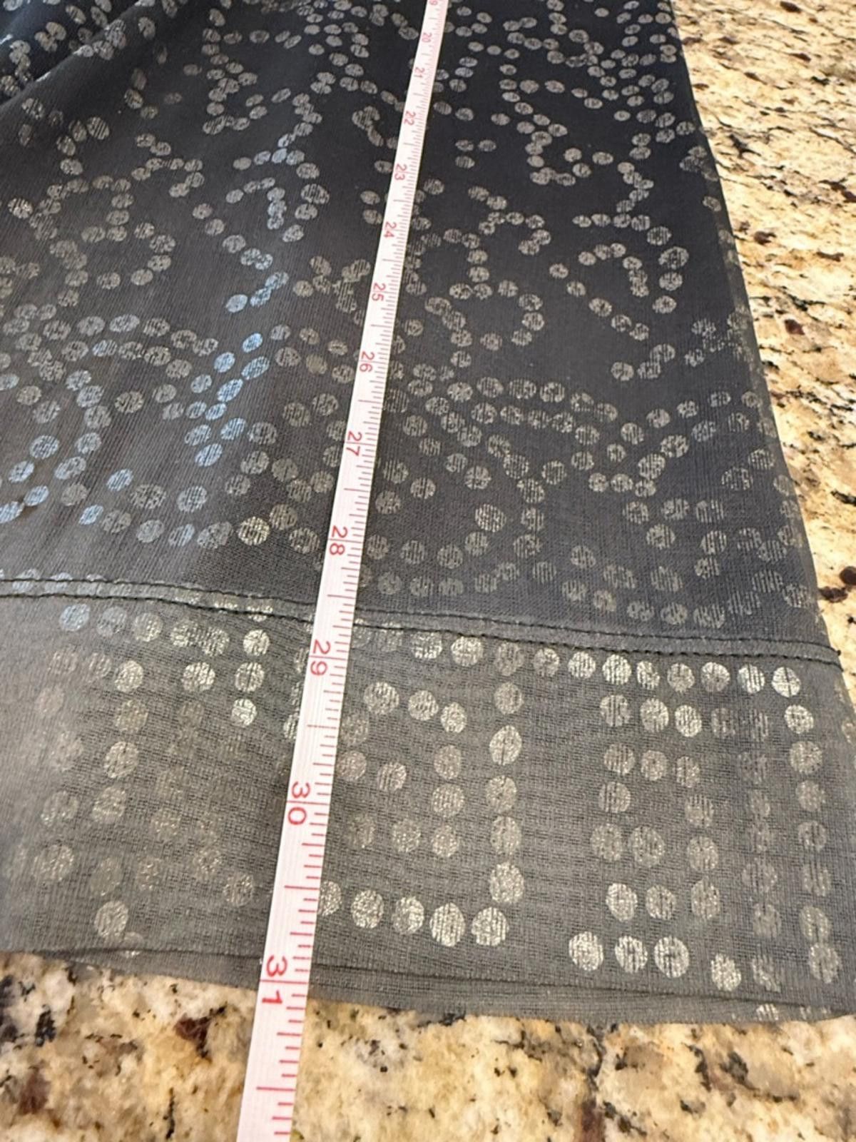 Other BCBG black gray sleeveless midi dress silver polka dots SZ 2 Size XS / US 0-2 / IT 36-38 - 11 Thumbnail