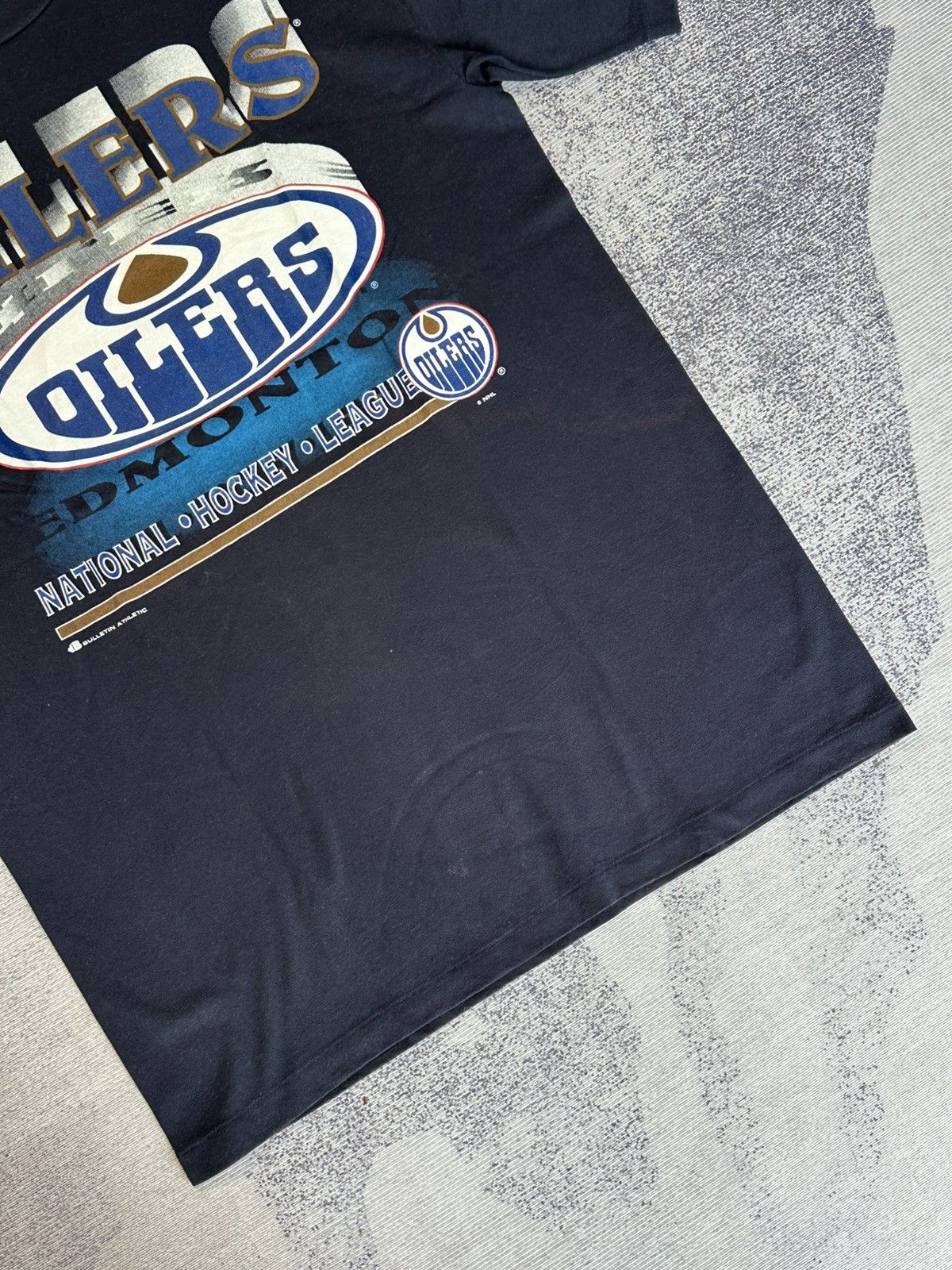 Vintage Vintage NHL Edmonton Oilers Single Stich 90s T-Shirts Size US M / EU 48-50 / 2 - 2 Thumbnail