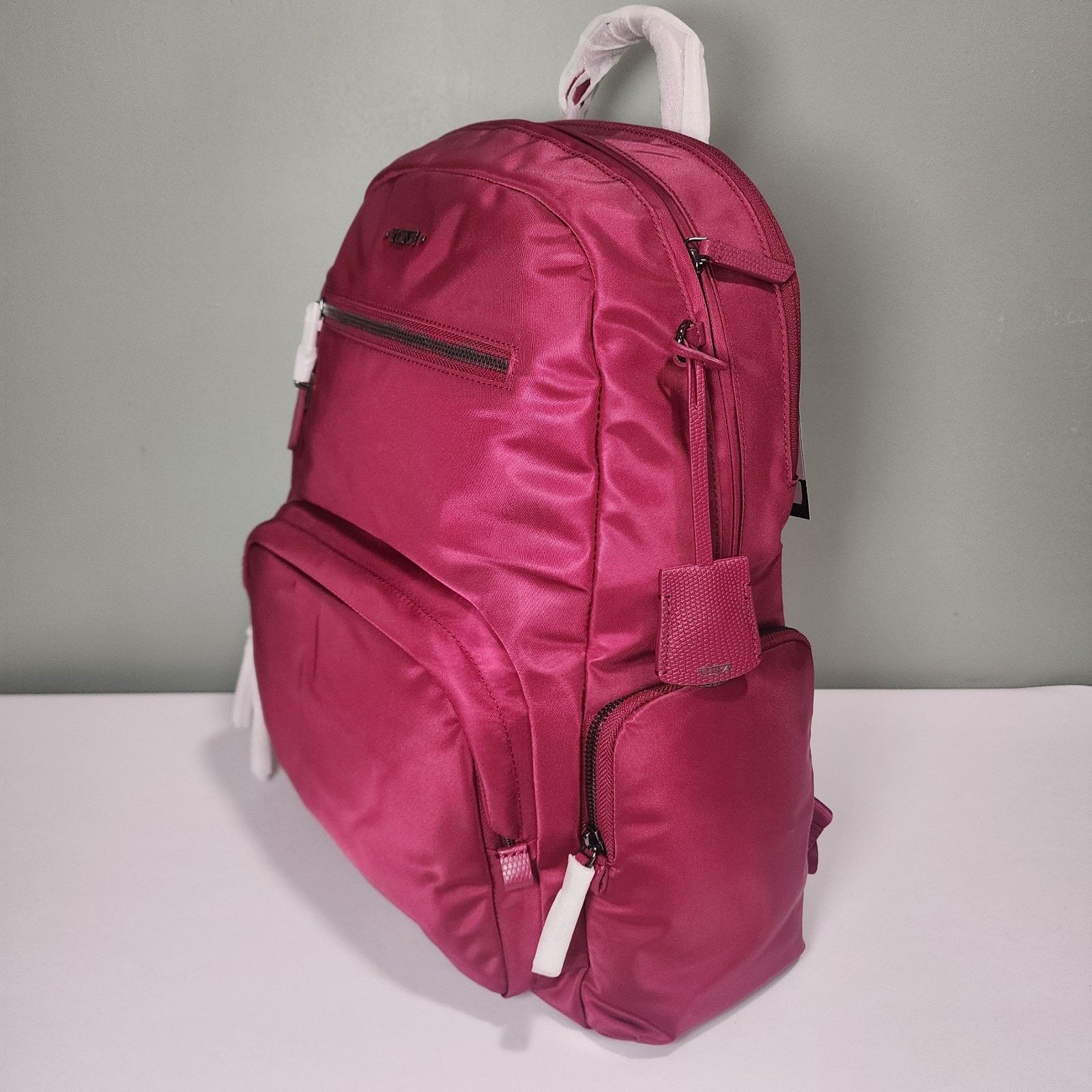 Tumi NWT TUMI CAREN Dark Sherry Backpack Laptop Travel Red Pink Size ONE SIZE - 2 Thumbnail
