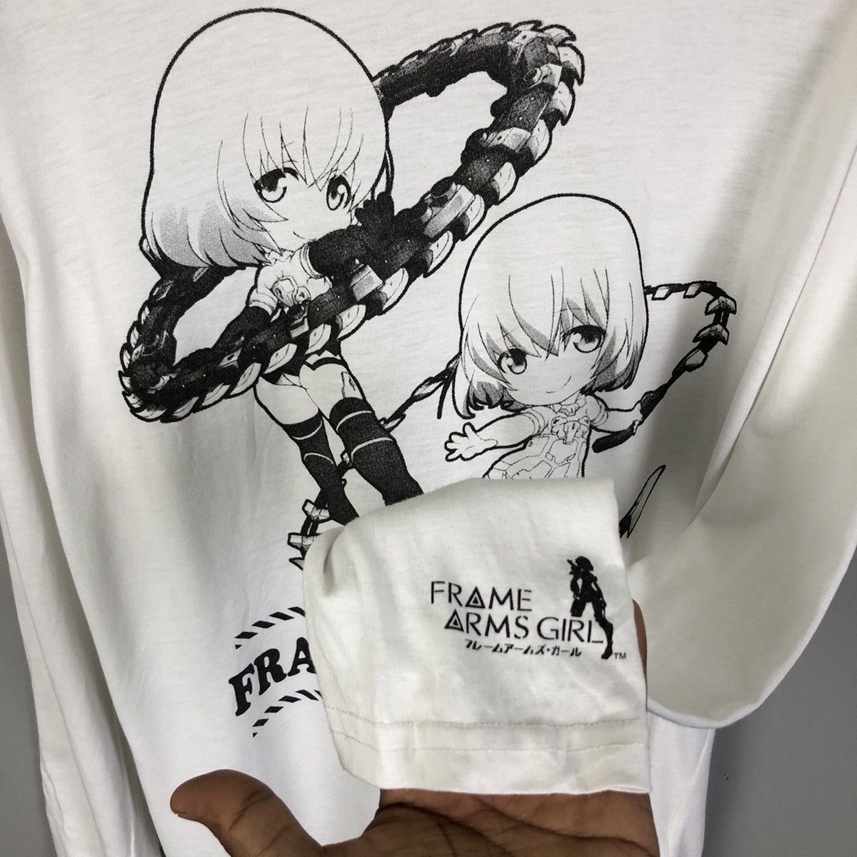 Anime Vintage y2k Frame Arms Girl Anime Long Sleeve Tshirt Size US L / EU 52-54 / 3 - 6 Thumbnail
