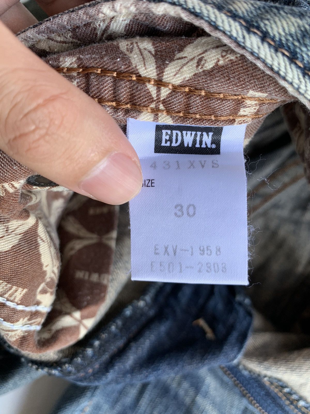 Japanese Brand FLARE💥 EDWIN XV NAVAJO PUNK STYLE MUDMAX WASHED DENIM☠️🎌 Size US 32 / EU 48 - 21 Thumbnail