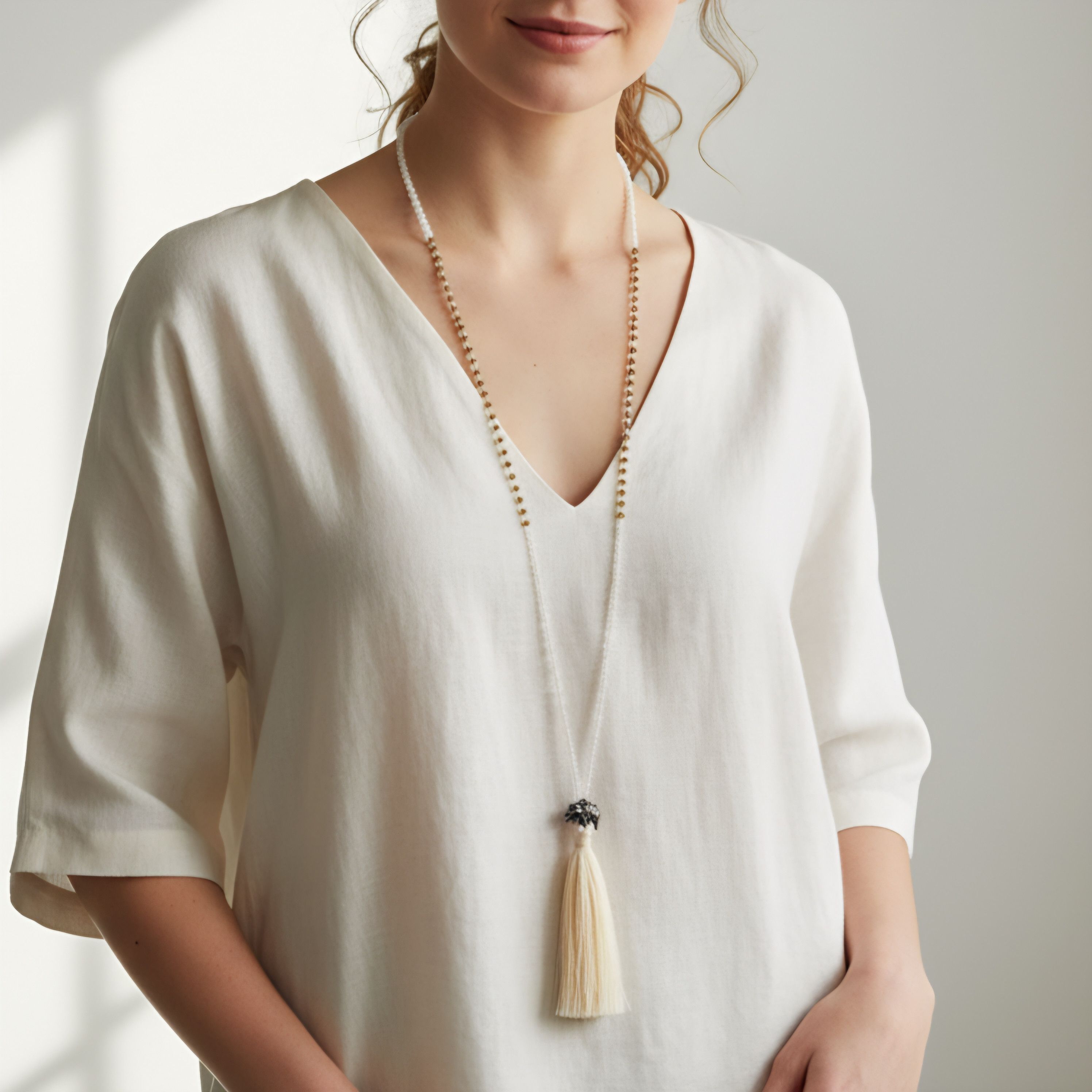 Other Zacasha 38" Tassel Necklace India Elephant Faceted Size ONE SIZE - 12 Thumbnail